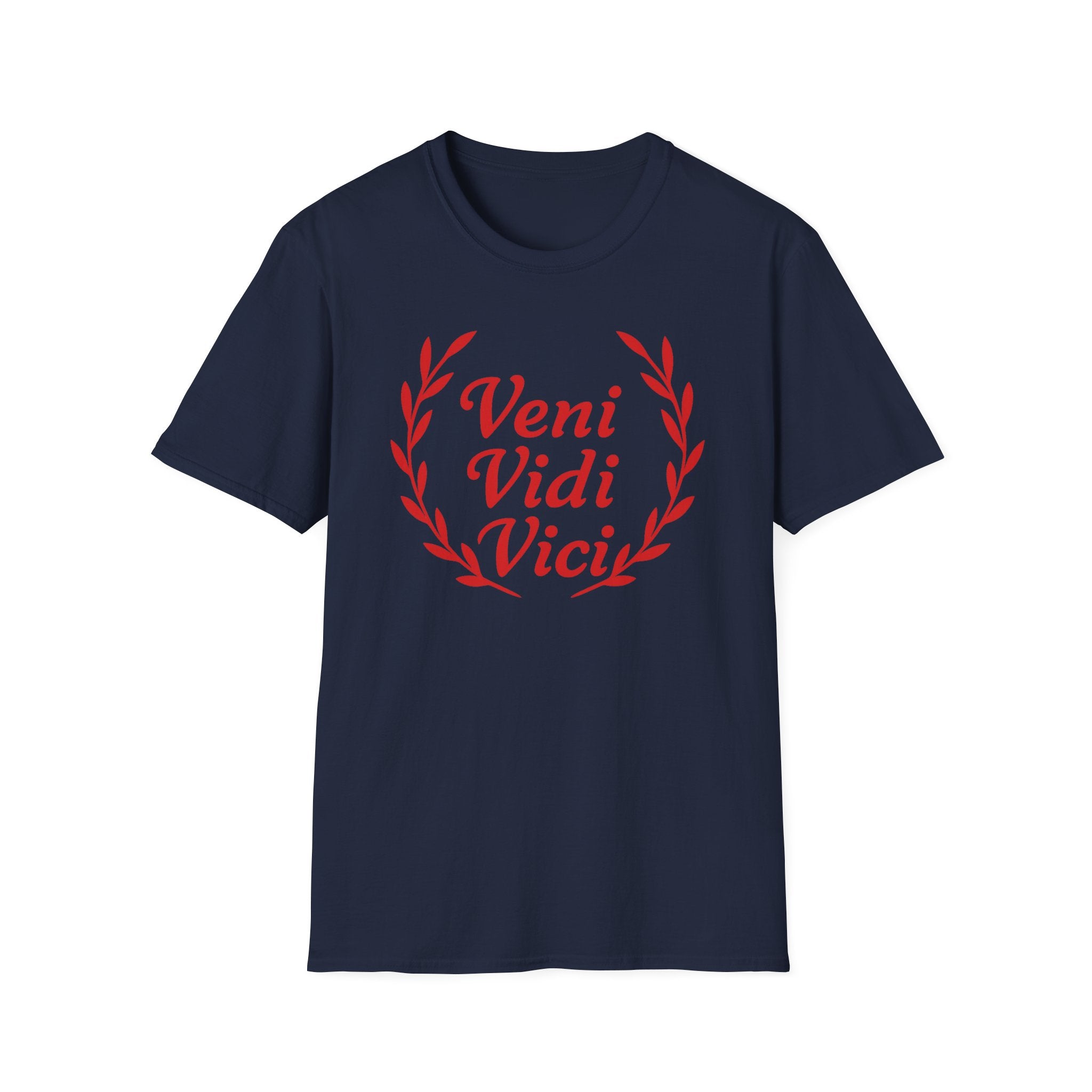 Veni Vidi Vici Light Red Design Softstyle Cotton T-Shirt