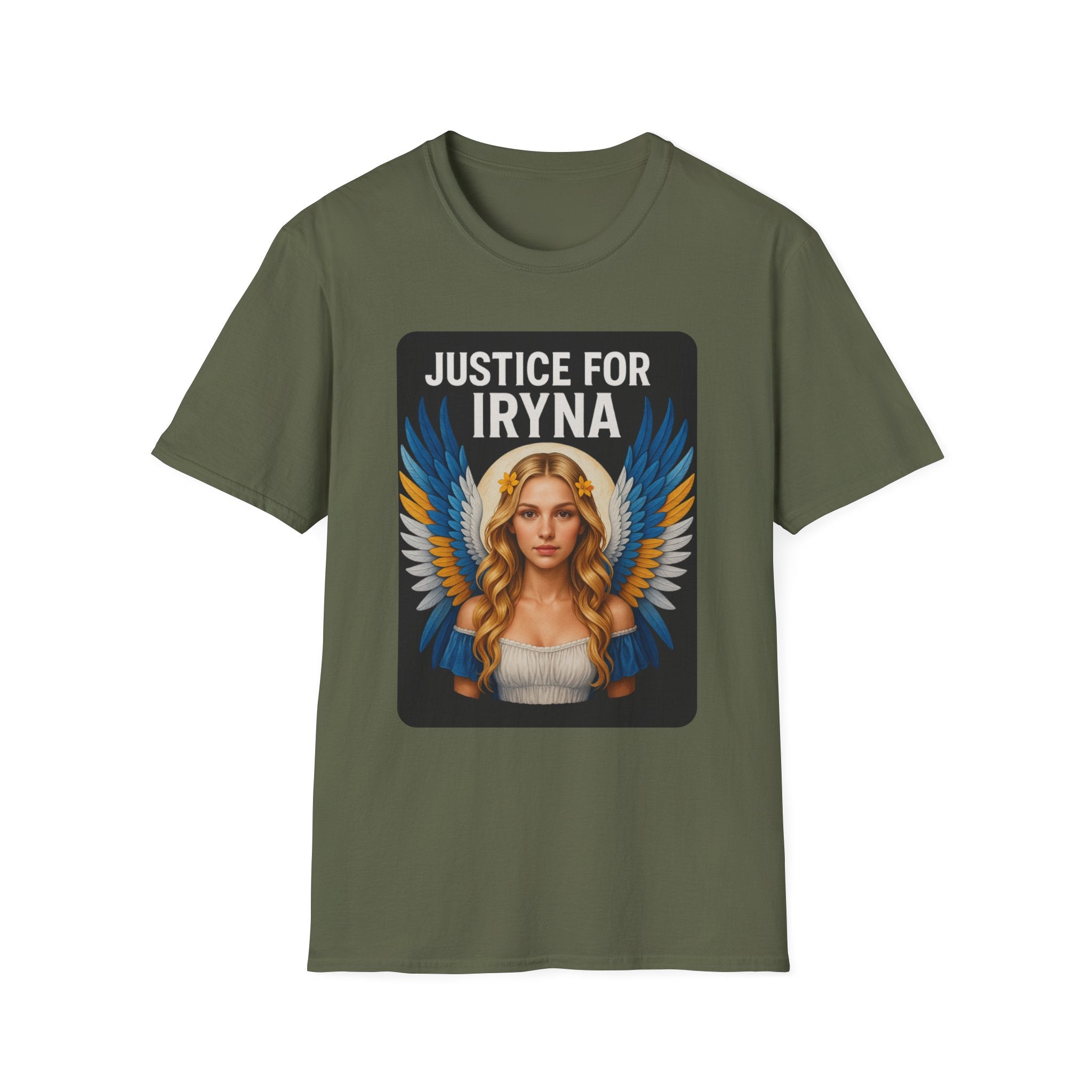 Justice for Iryna Unisex Softstyle T-Shirt, Protest T-Shirt, Statement Apparel