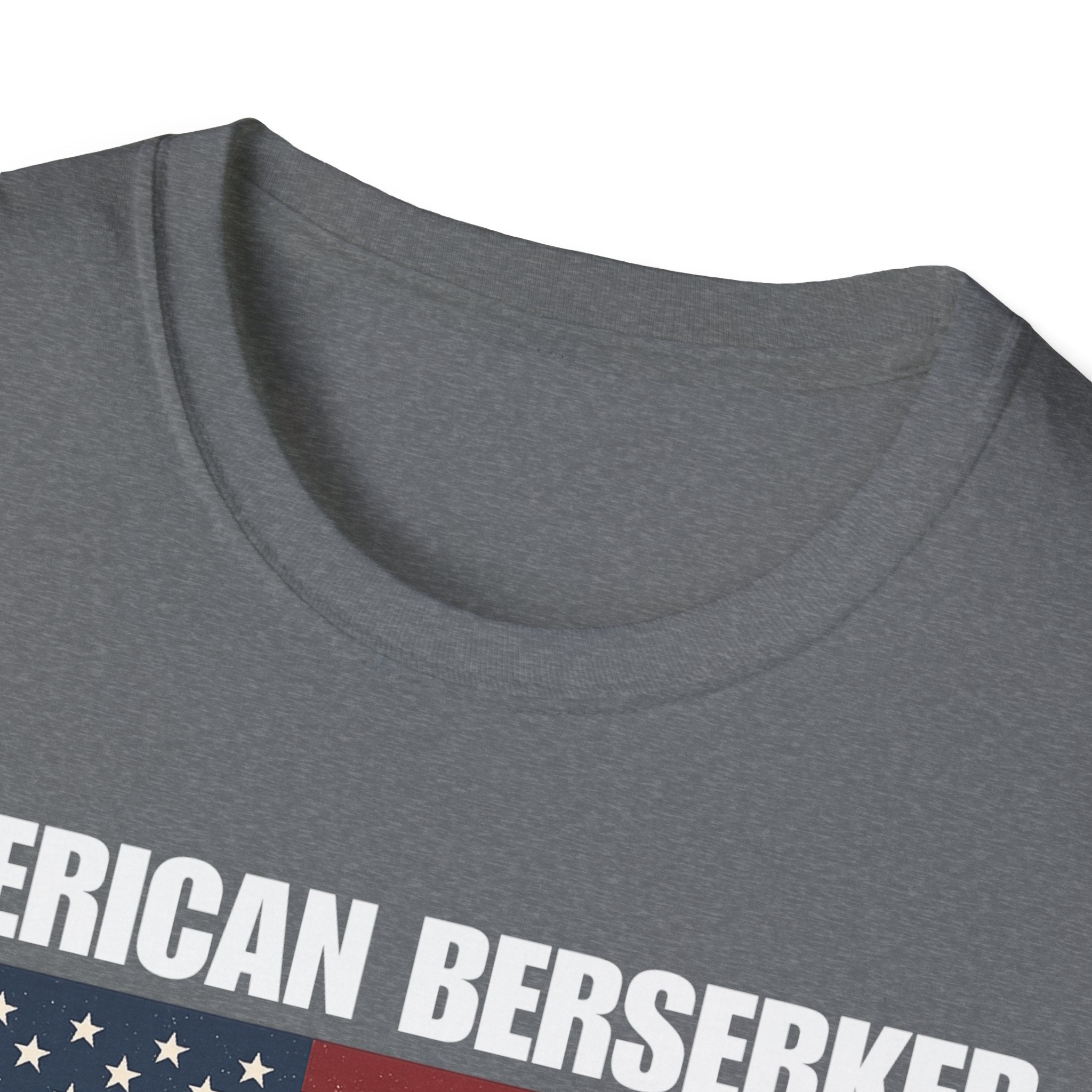 Bold American Berserker Graphic Softstyle Cotton T-Shirt