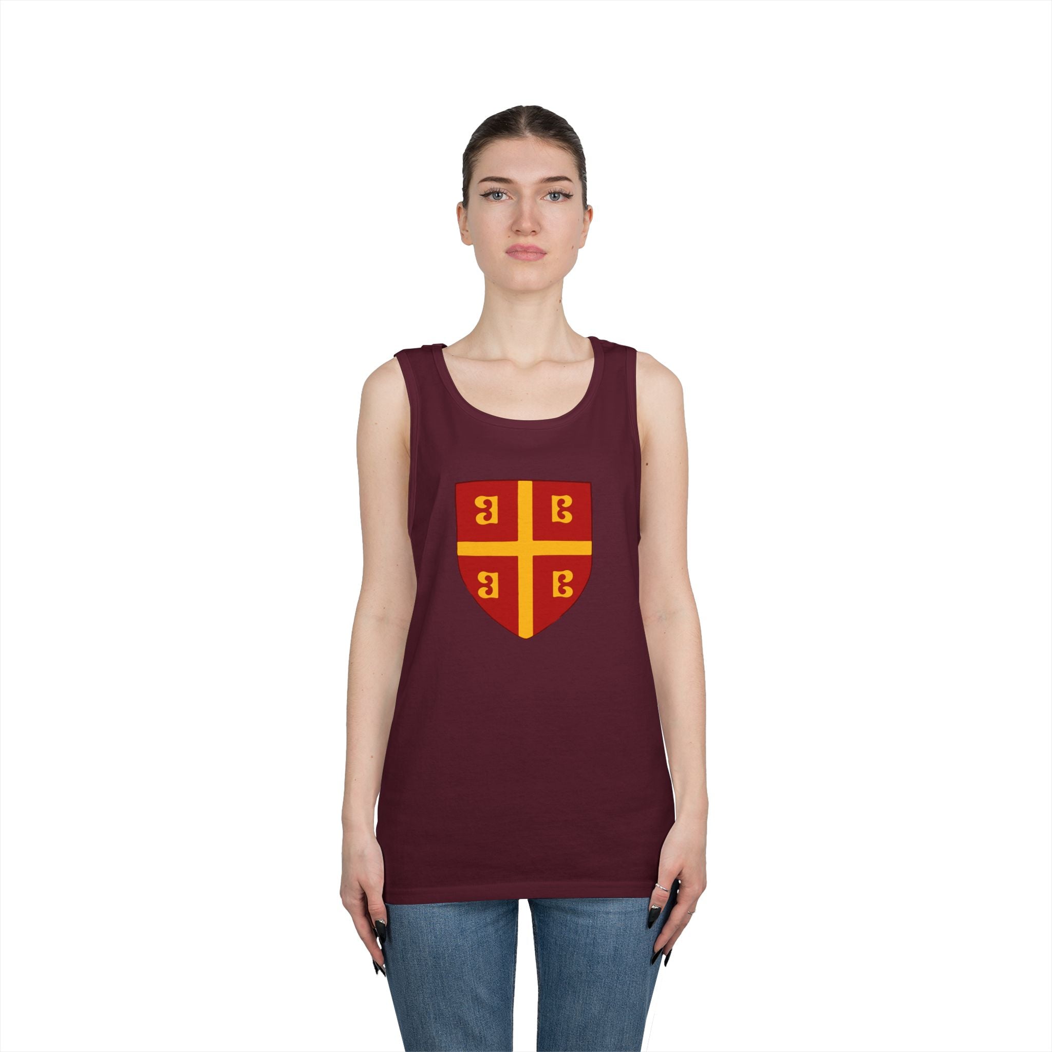 Byzantine Shield Crest Unisex Heavy Cotton Tank Top