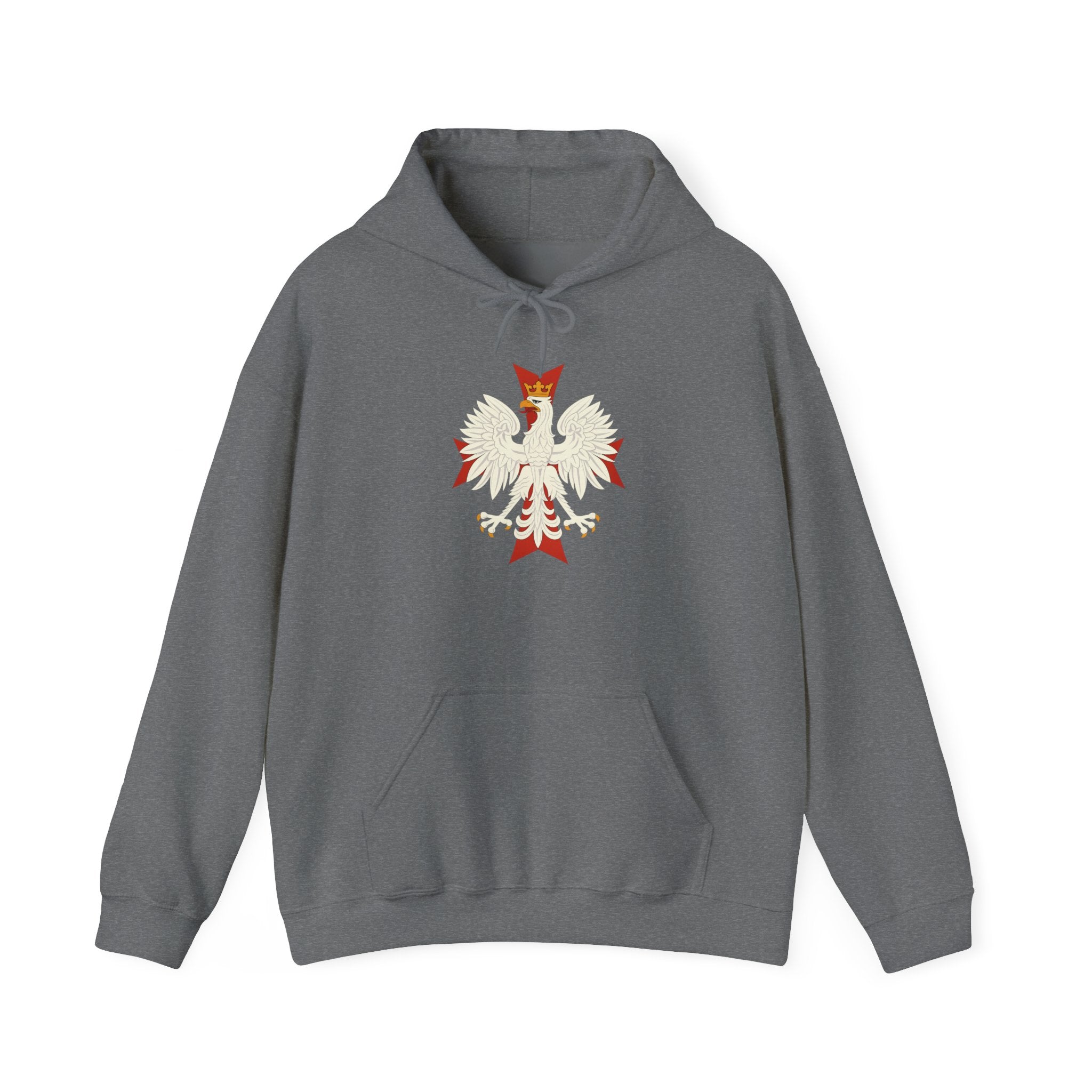 Polish Eagle Cross Pull Over Hoodie Sweatshirt