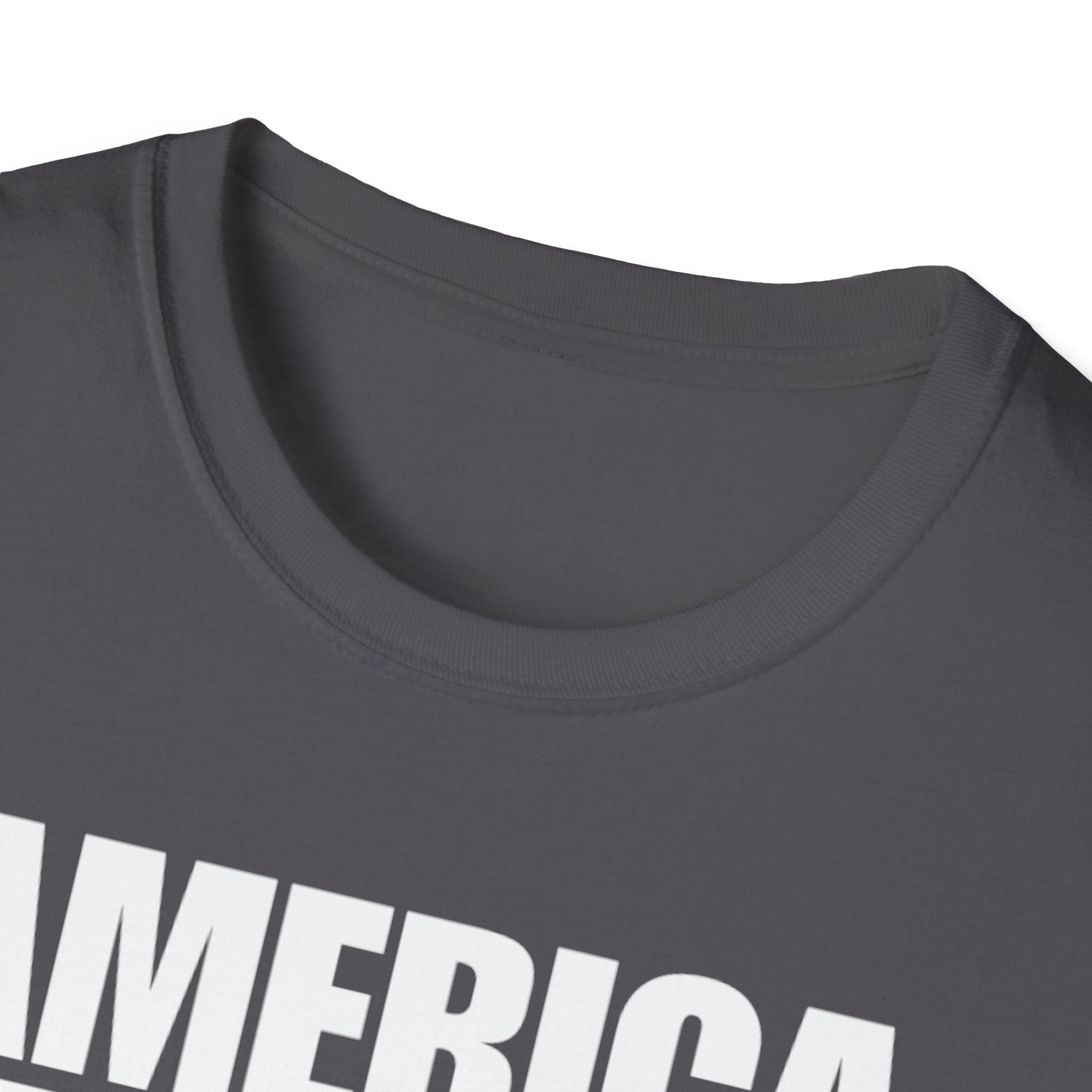 America First American Flag Softstyle Cotton Shirt T-Shirt