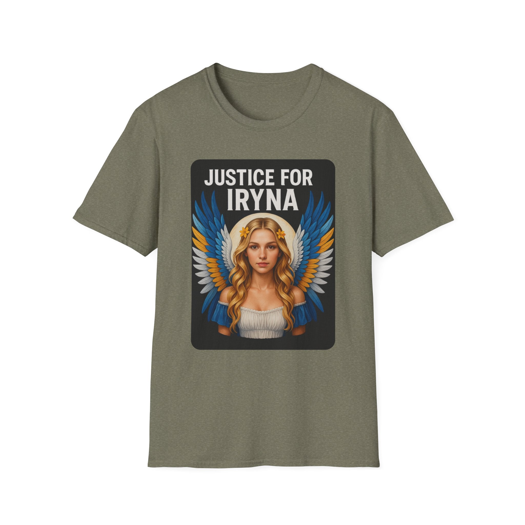 Justice for Iryna Unisex Softstyle T-Shirt, Protest T-Shirt, Statement Apparel