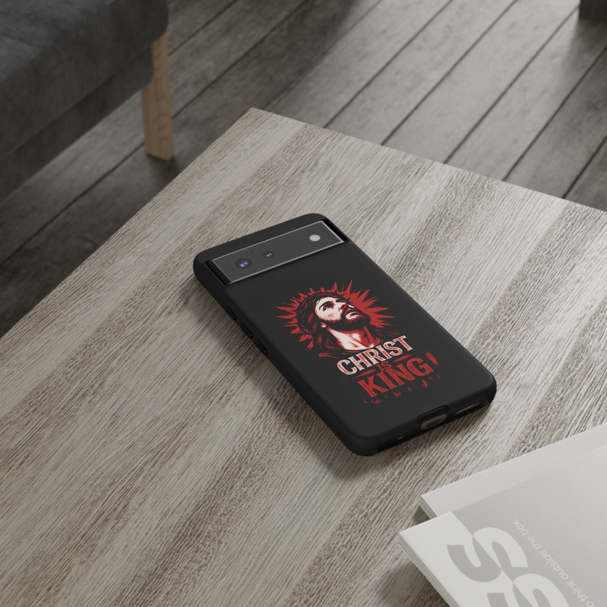 Christ is King Phone Case, Tough Phone Cover for Christian Faith