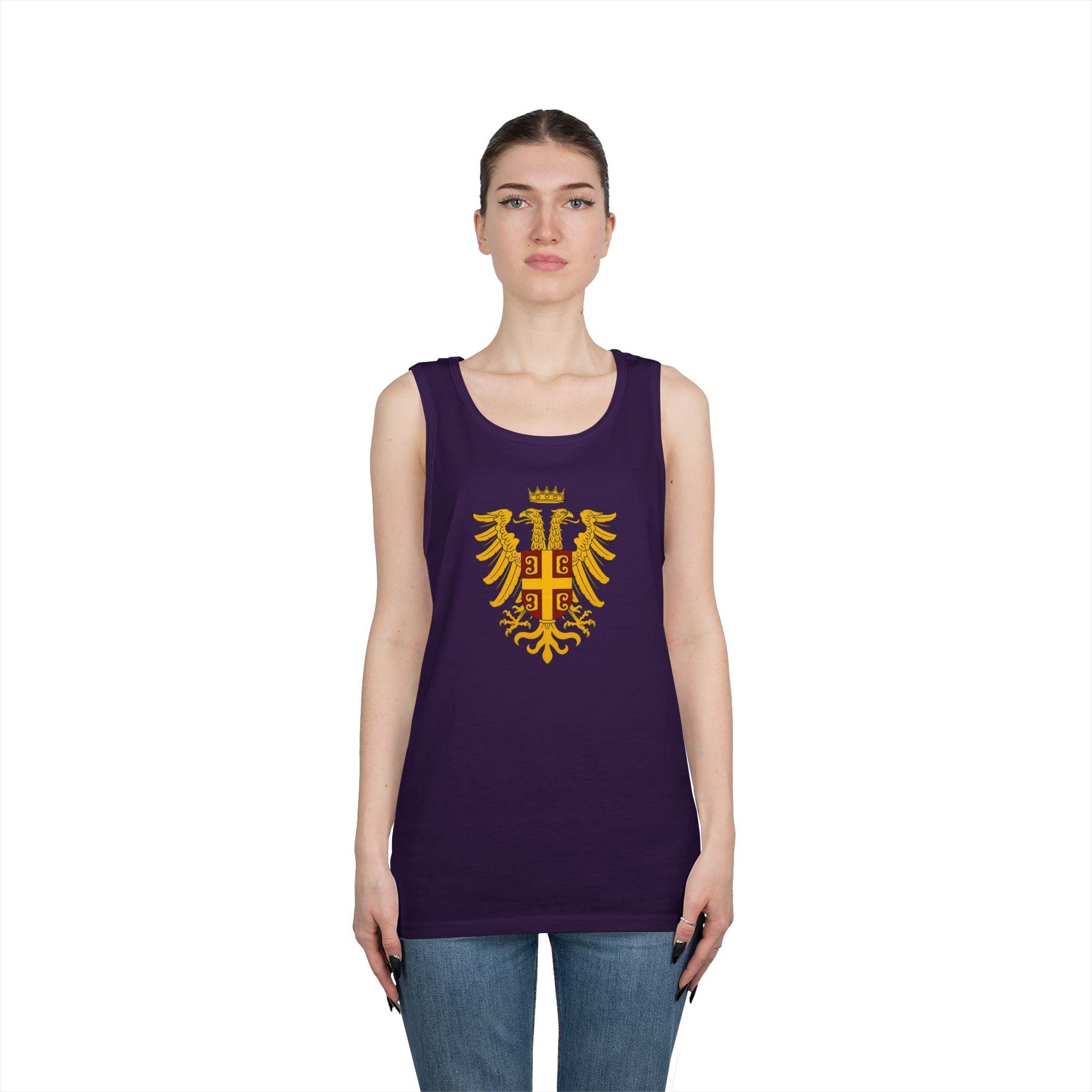 Byzantine Eagle Royal Crest Unisex Heavy Cotton Tank Top