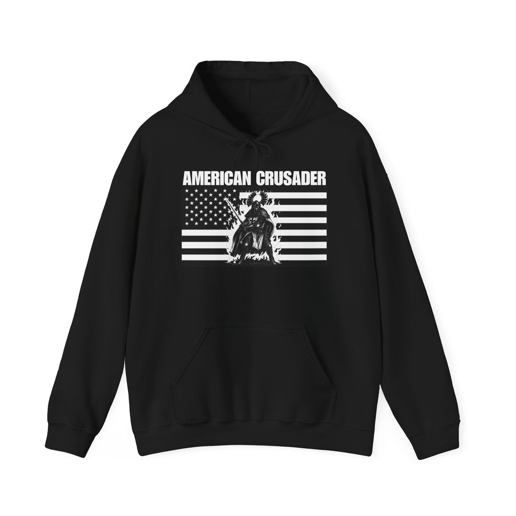 American Crusader Graphic Alt Design Pull Over Hoodie Sweatshirt