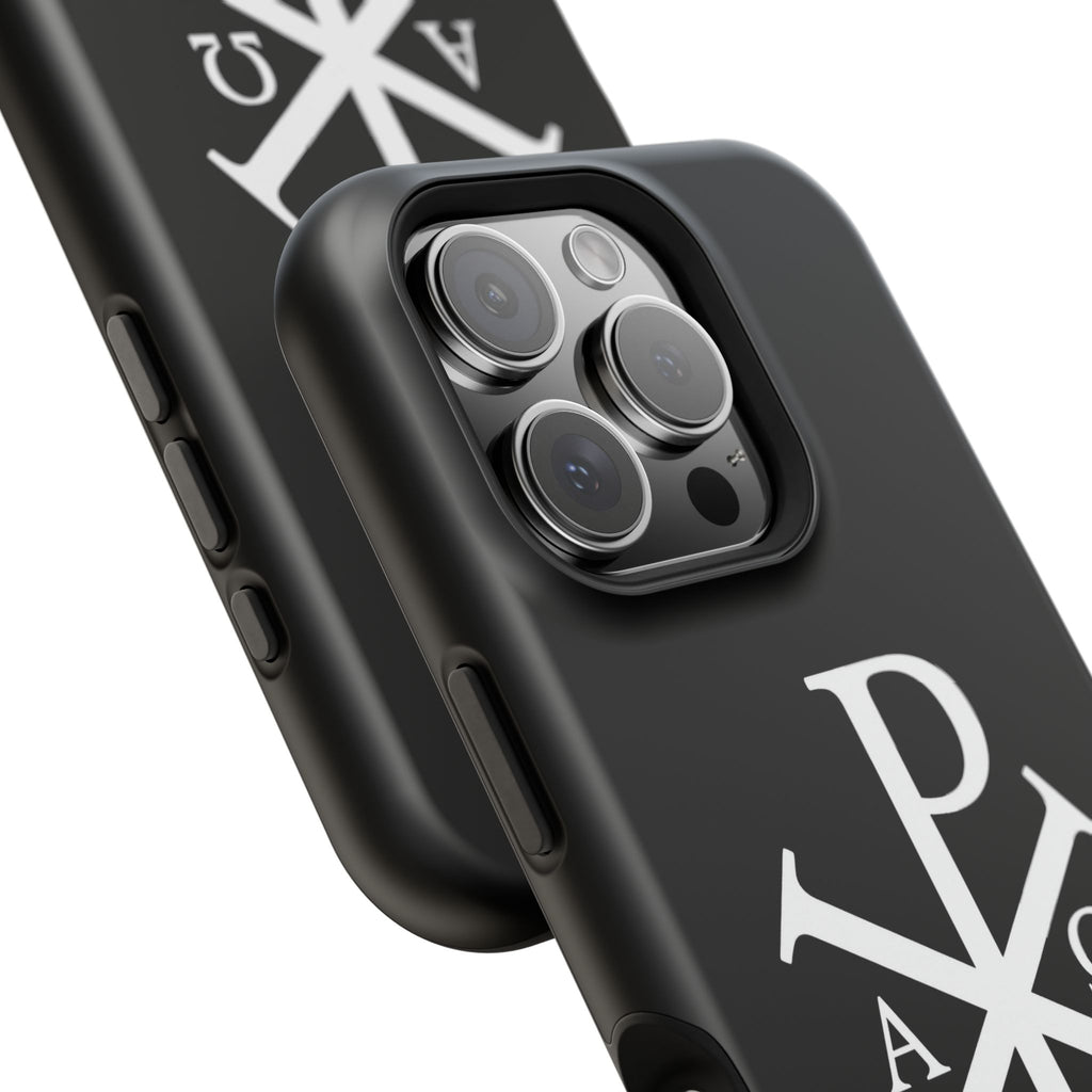 Pi Chi Rho White Design Magnetic Impact-Resistant Cases