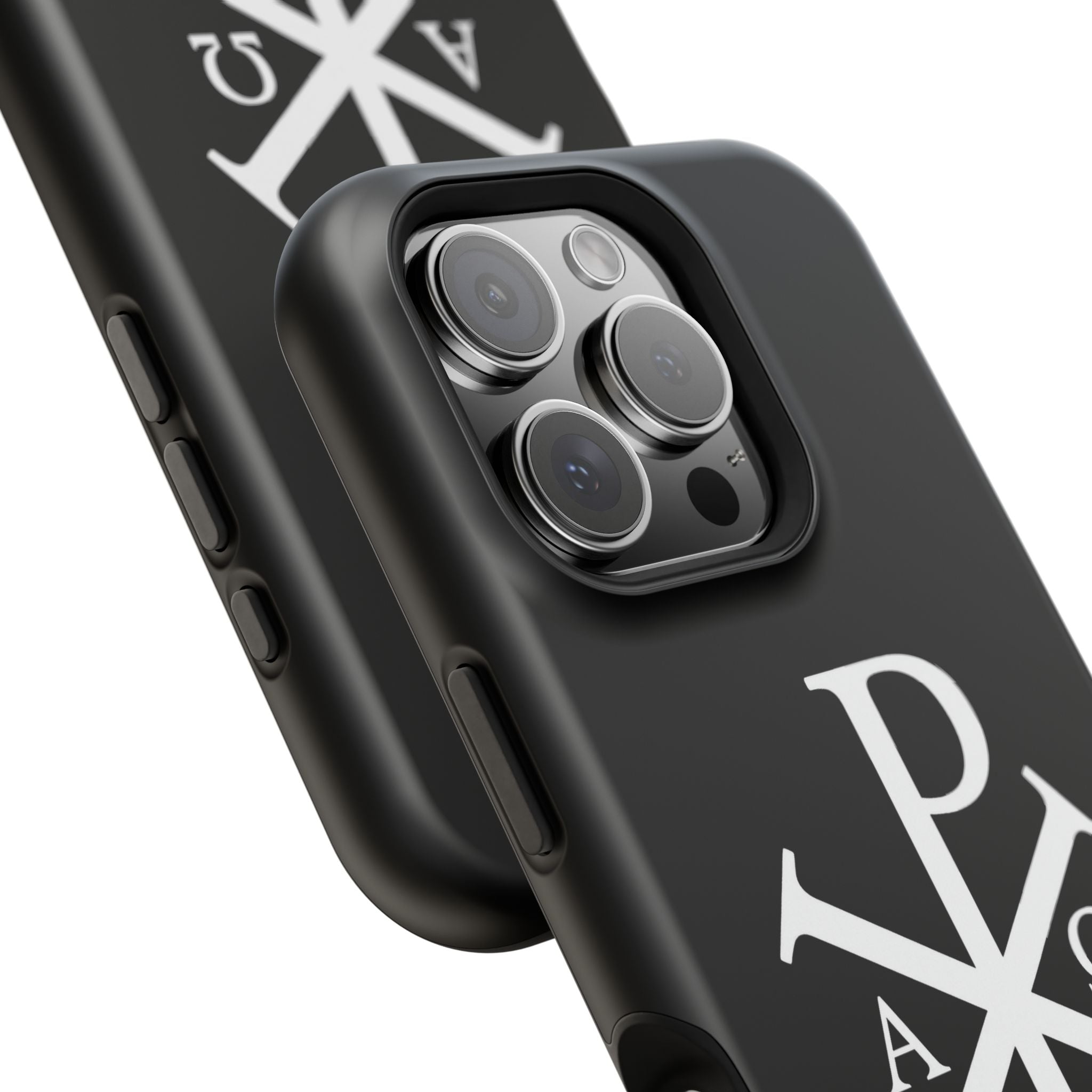 Pi Chi Rho White Design Magnetic Impact-Resistant Cases