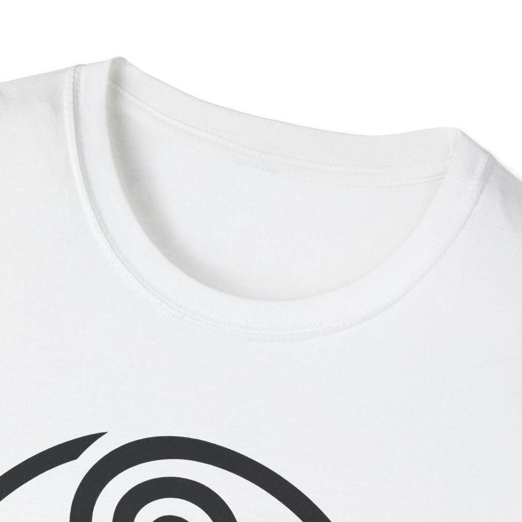 Celtic Spiral Triskele Symbol Alt Black Design Softstyle T-Shirt