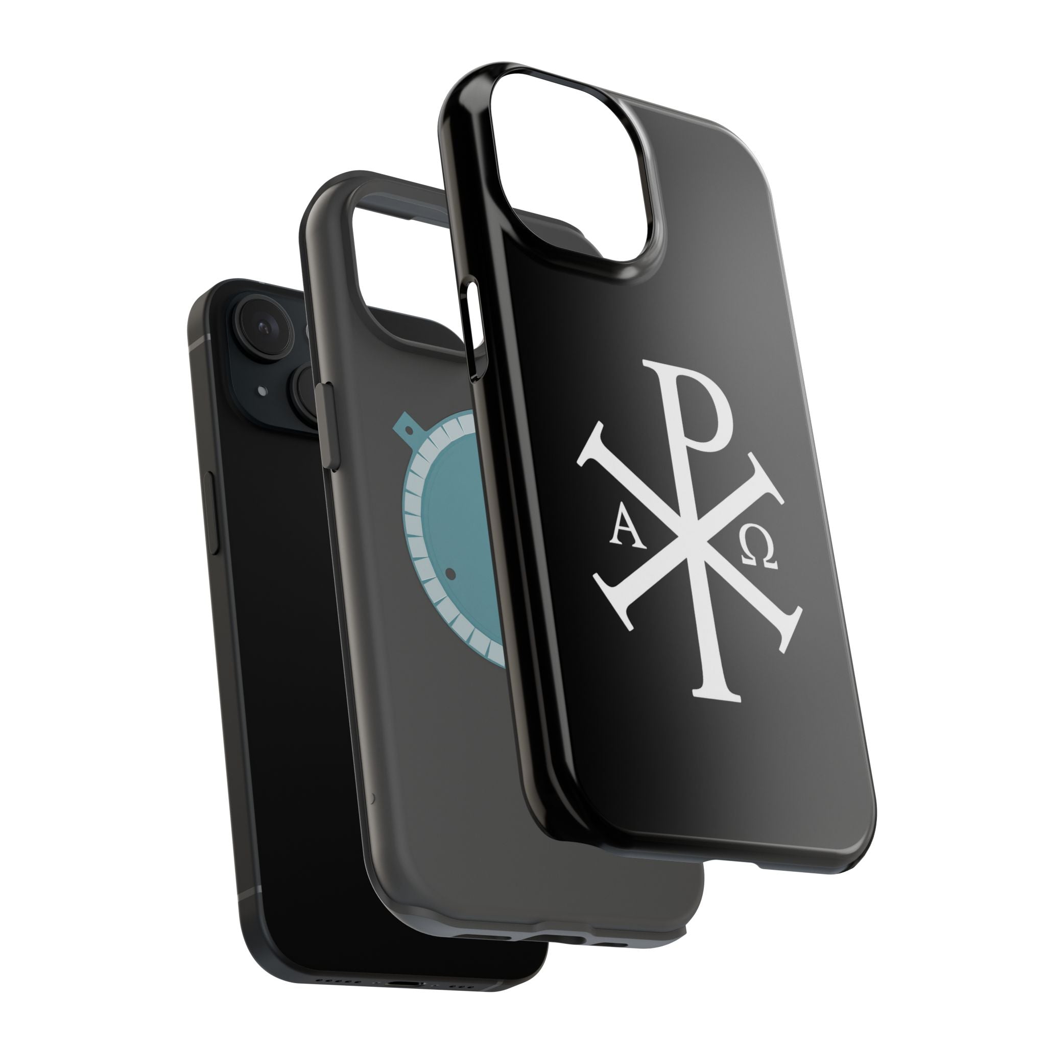 Pi Chi Rho White Design Magnetic Impact-Resistant Cases