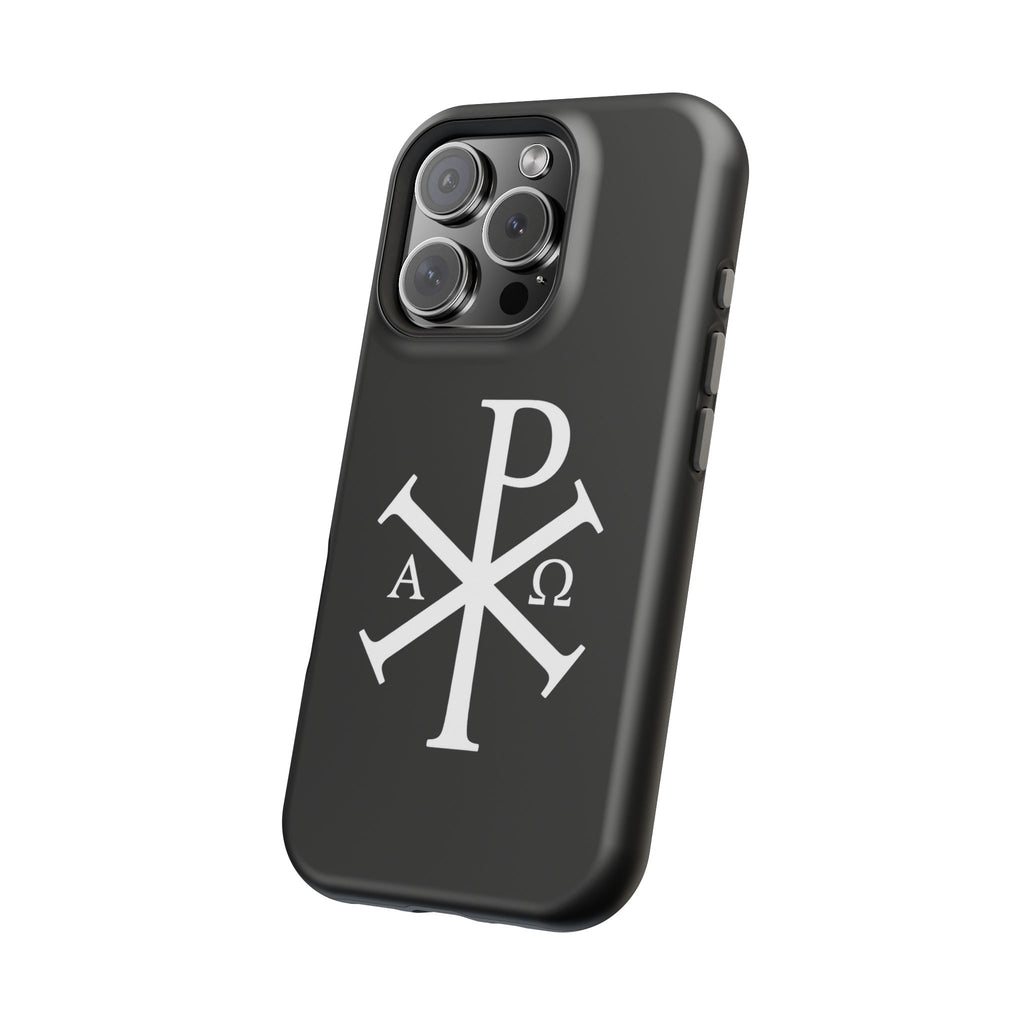 Pi Chi Rho White Design Magnetic Impact-Resistant Cases