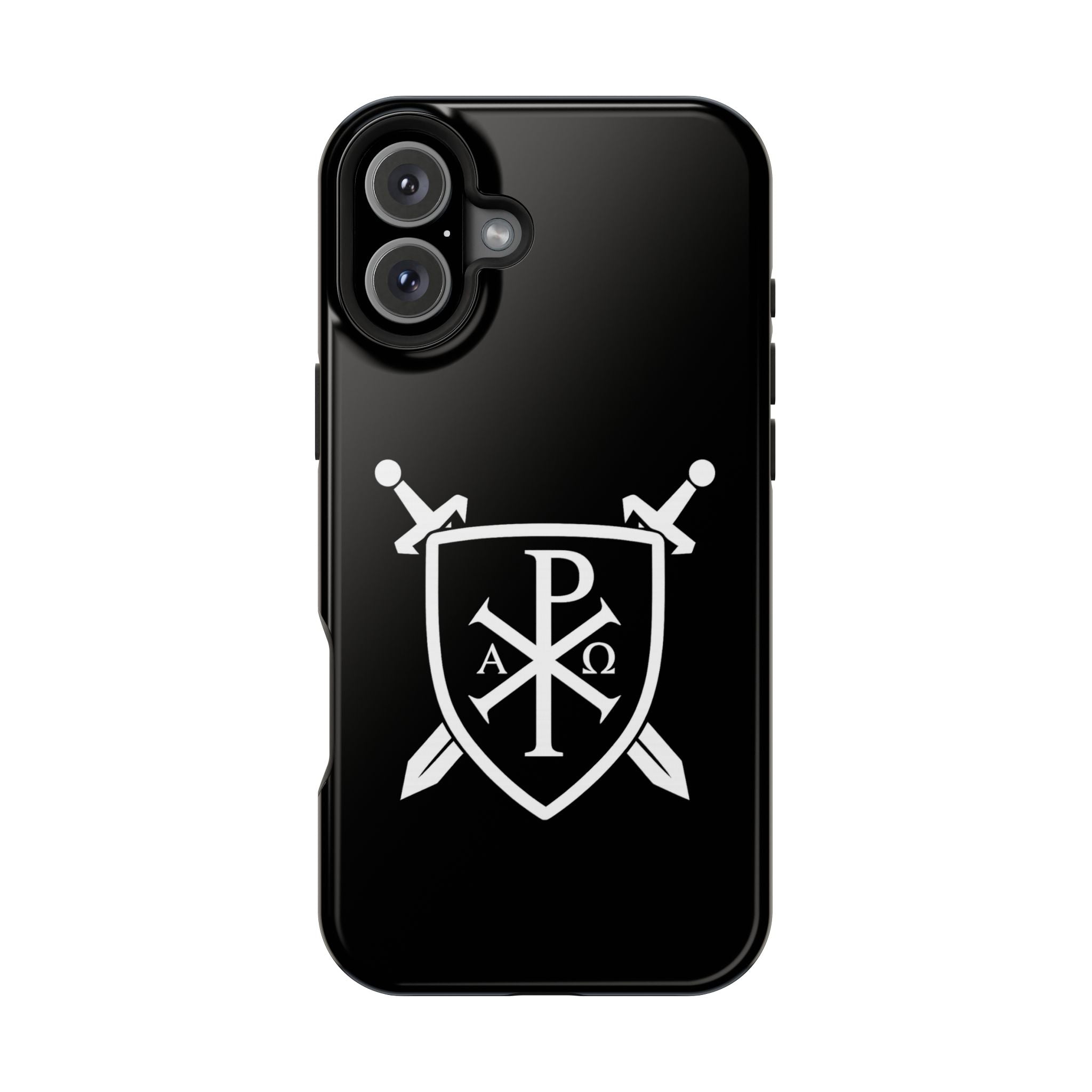 Swords and Shield Pi Chi Rho Graphic Design Magnetic Impact-Resistant Cases
