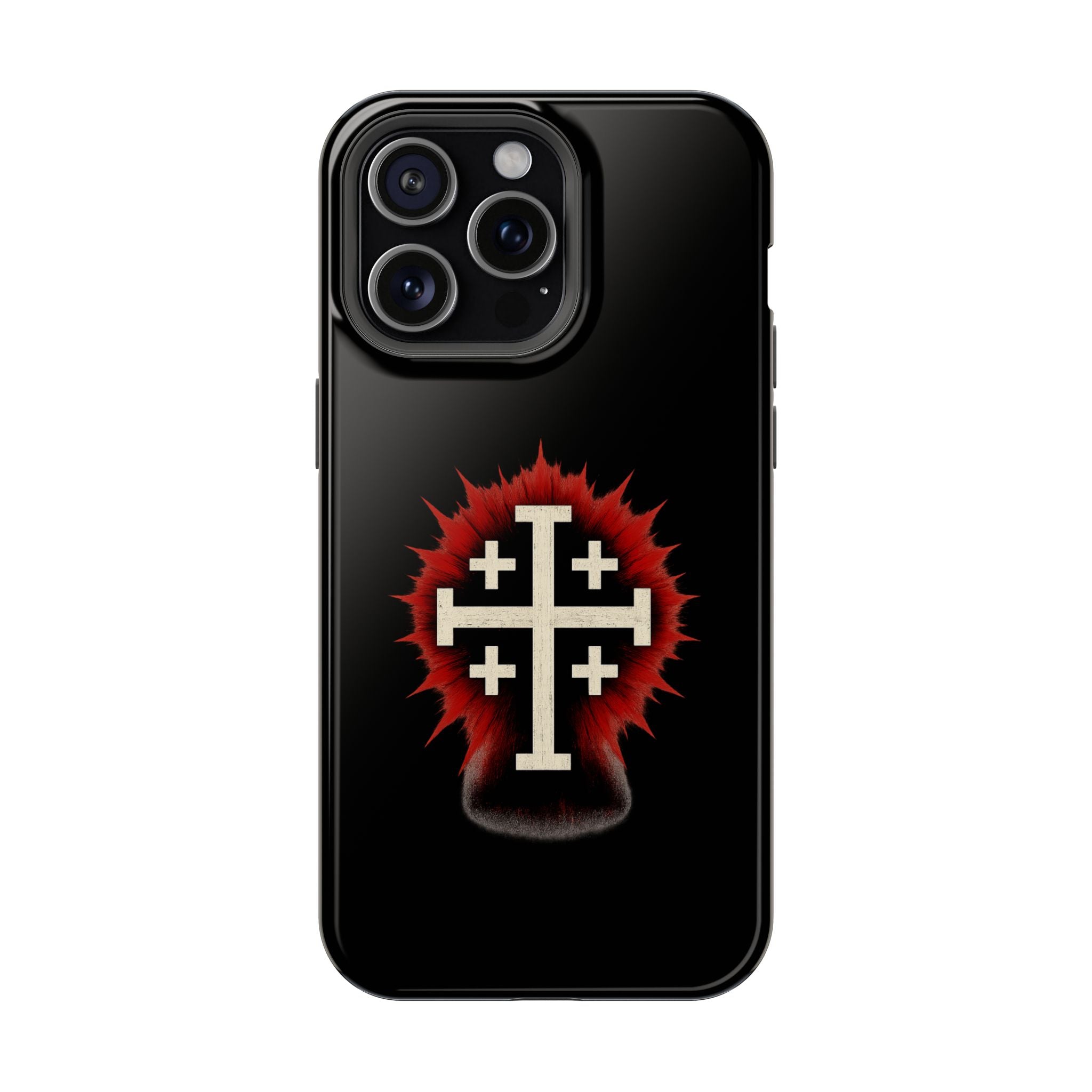 Cross Graphic Impact-Resistant Magnetic Phone Case