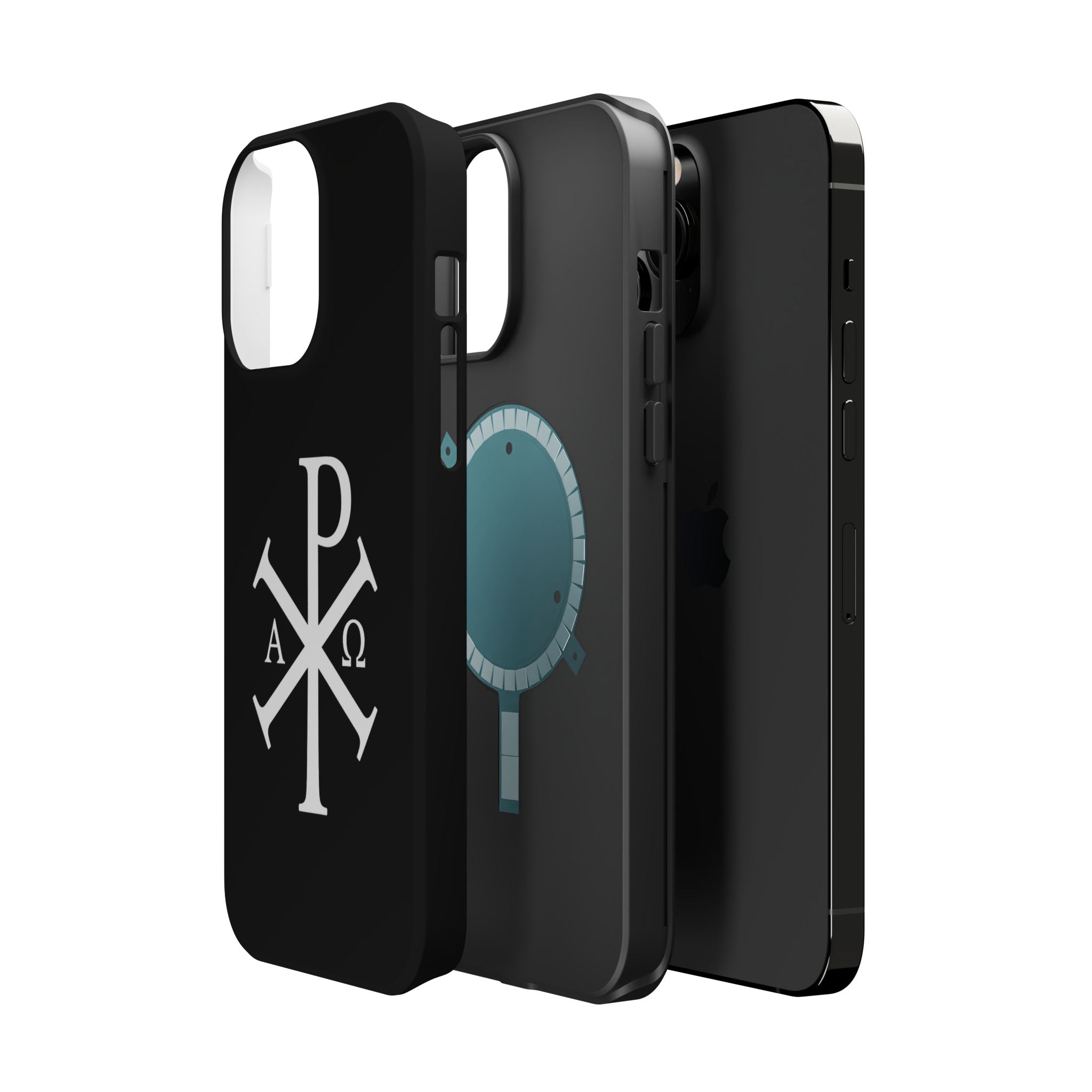 Pi Chi Rho White Design Magnetic Impact-Resistant Cases