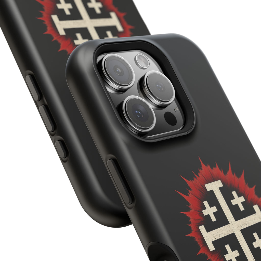 Cross Graphic Impact-Resistant Magnetic Phone Case