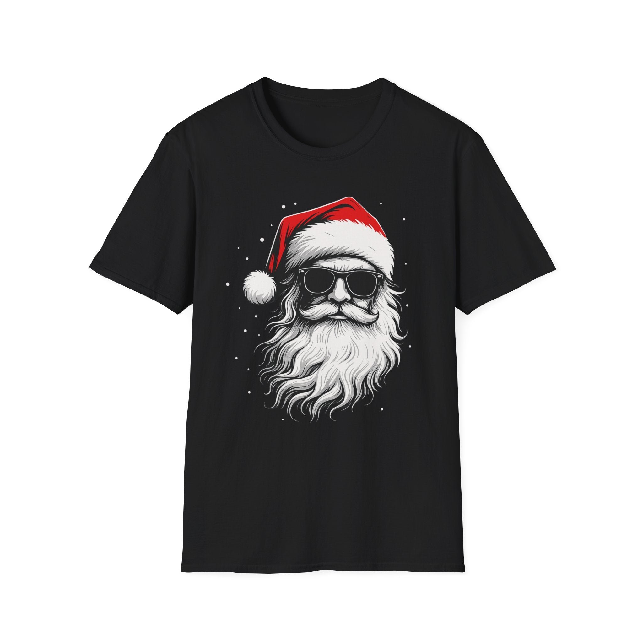 Santa with Sunglasses T-Shirt | Funny Christmas Tee | Cool Holiday Shirt