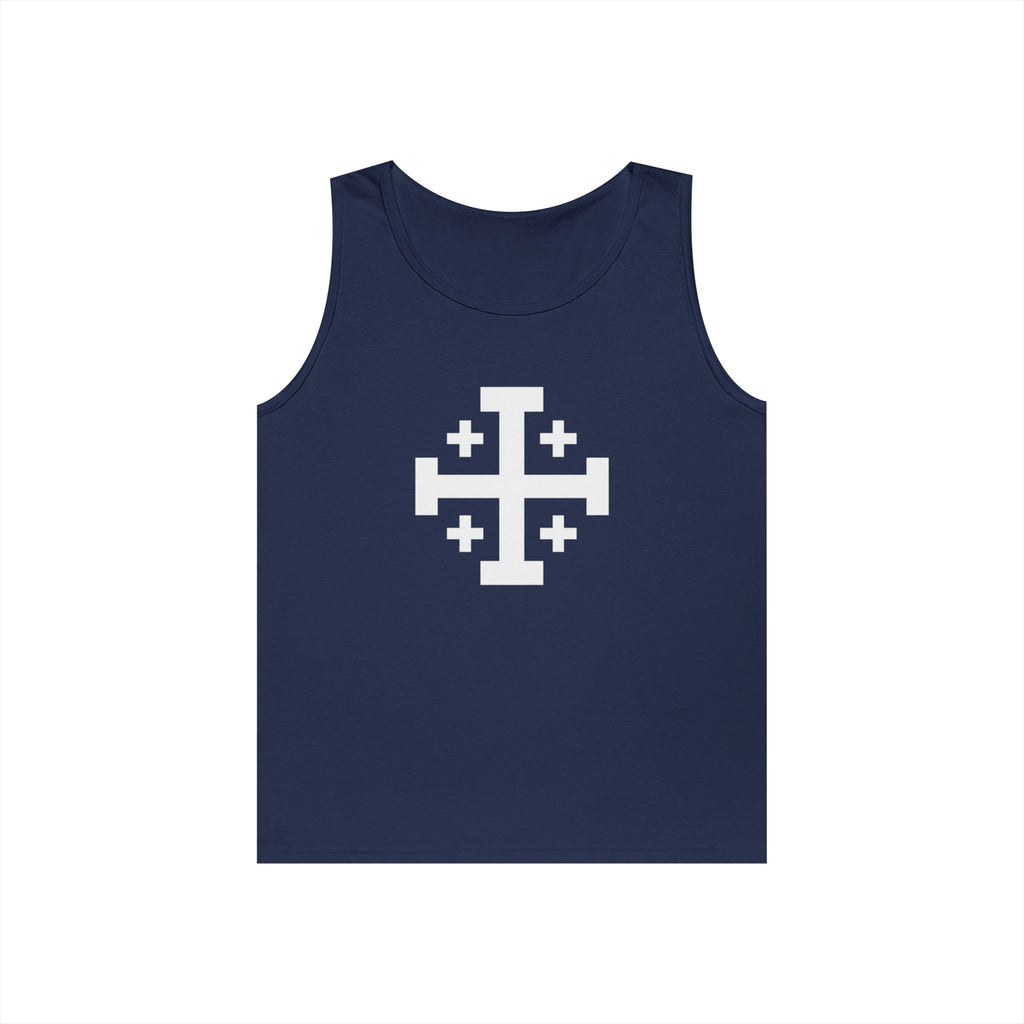 Cross of Jerusalem Unisex Heavy Cotton Tank Top