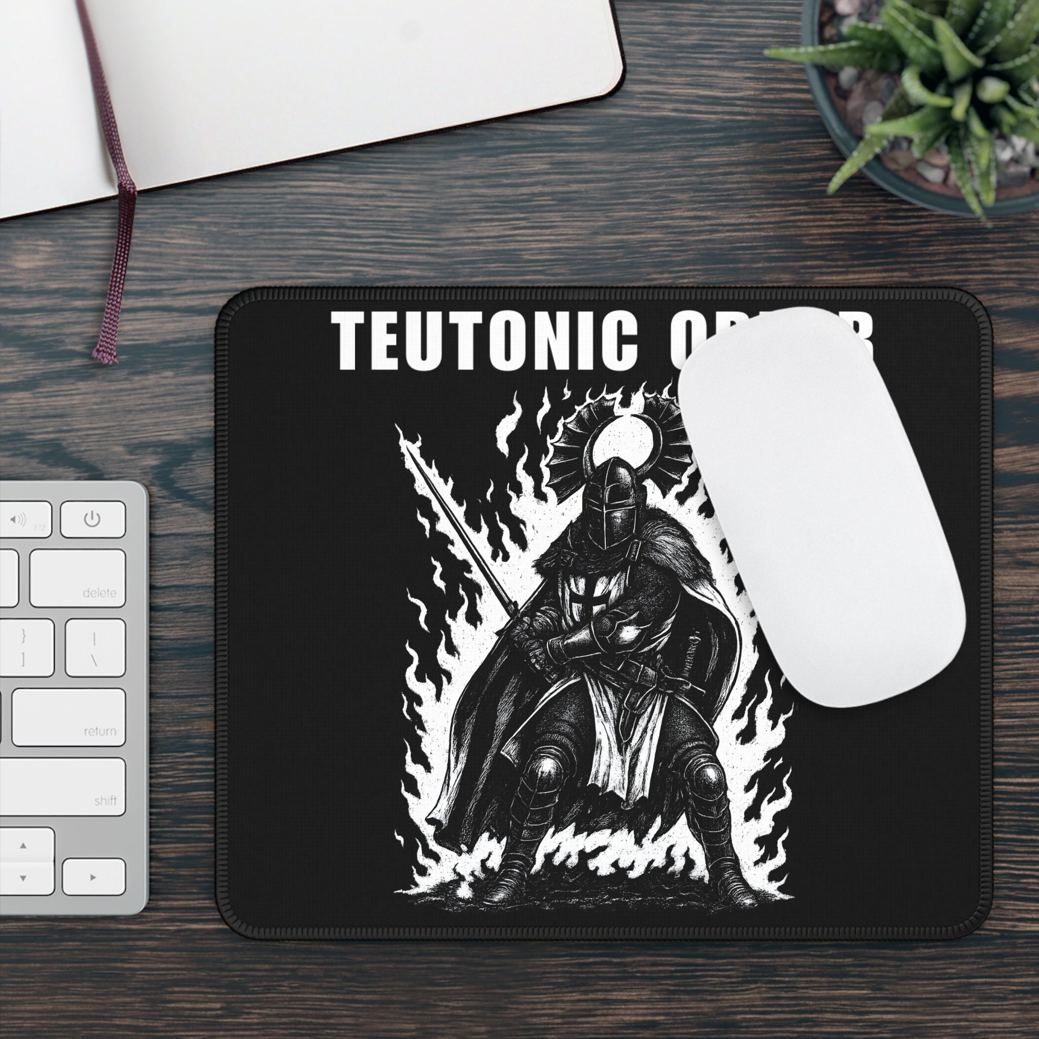 Teutonic Order Gaming Mouse Pad, Ideal for Gamers, PC Enthusiasts, Fantasy Lovers