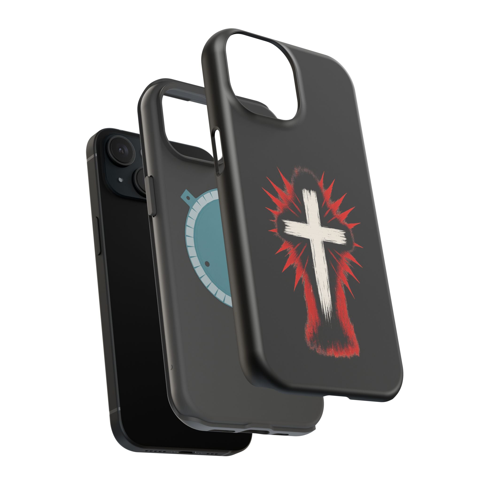 Crucifix Magnetic Impact Resistant Phone Case