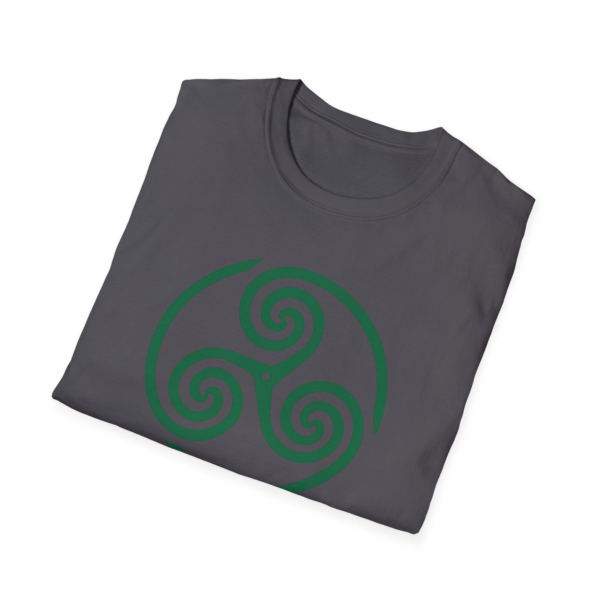 Celtic Spiral Triskele Symbol Alt Design White T-Shirt