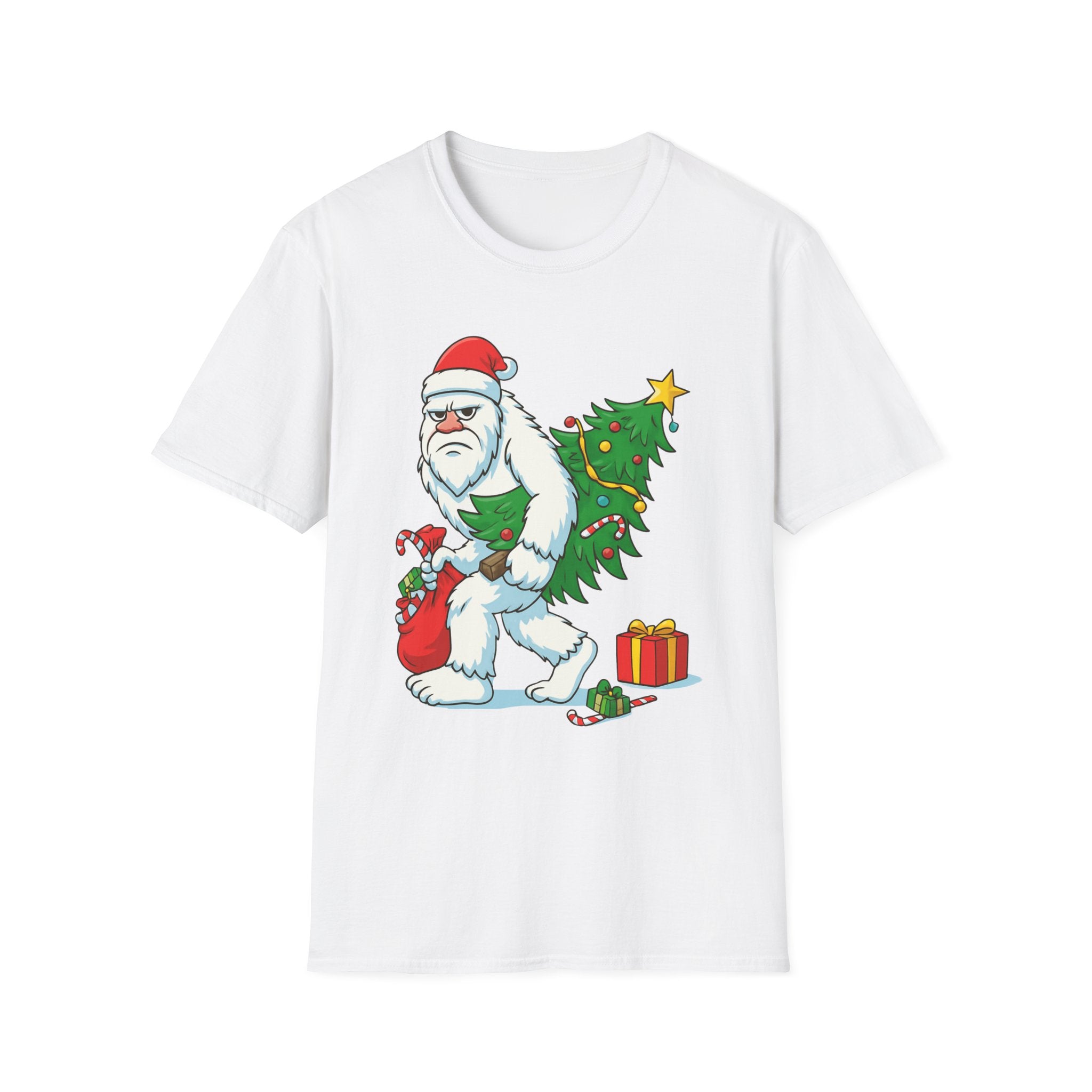Yeti Stole Christmas T-Shirt | Funny Holiday Tee | Festive Unisex Cotton Shirt