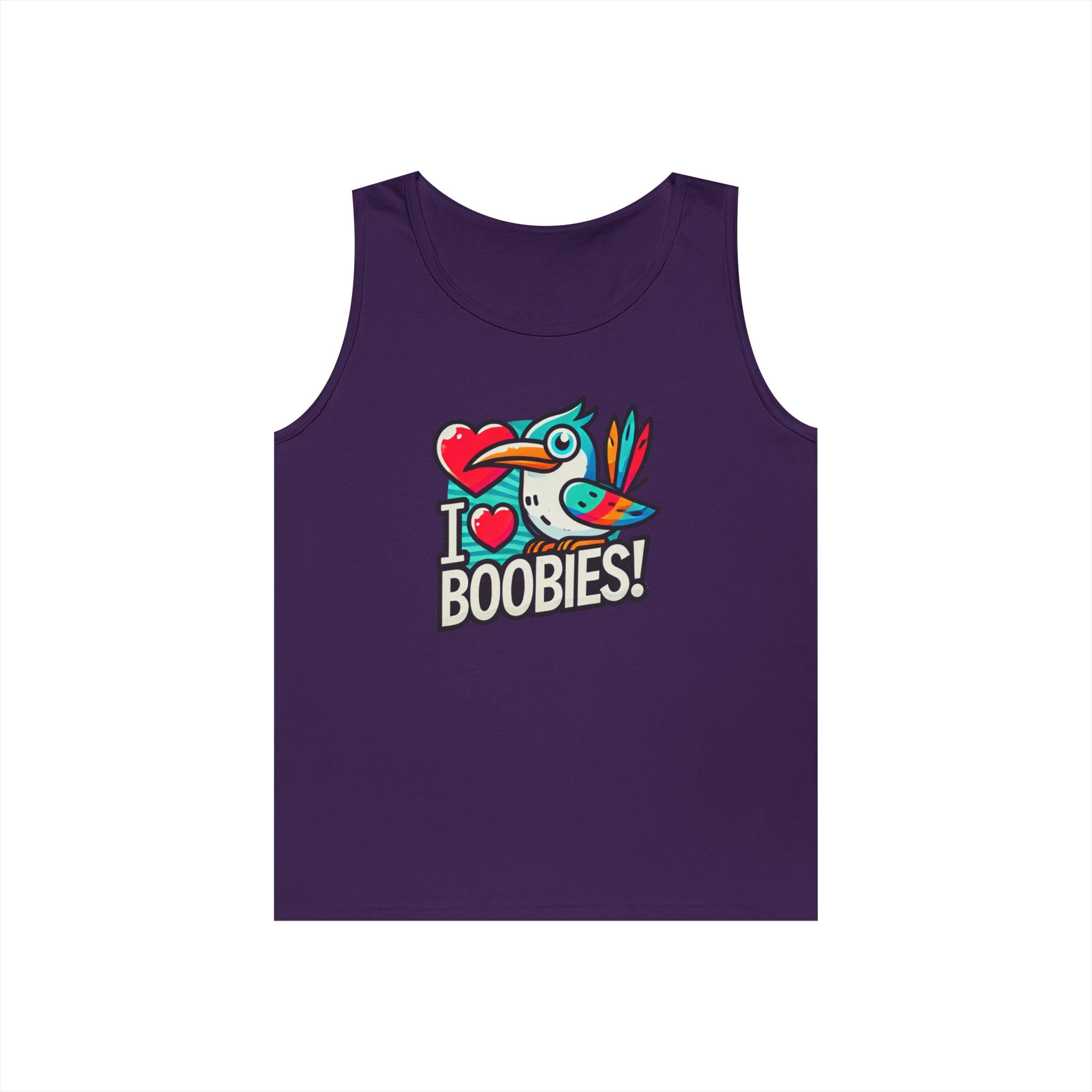 Funny 'I Love Boobies!' Boobie Bird Unisex Heavy Cotton Tank Top