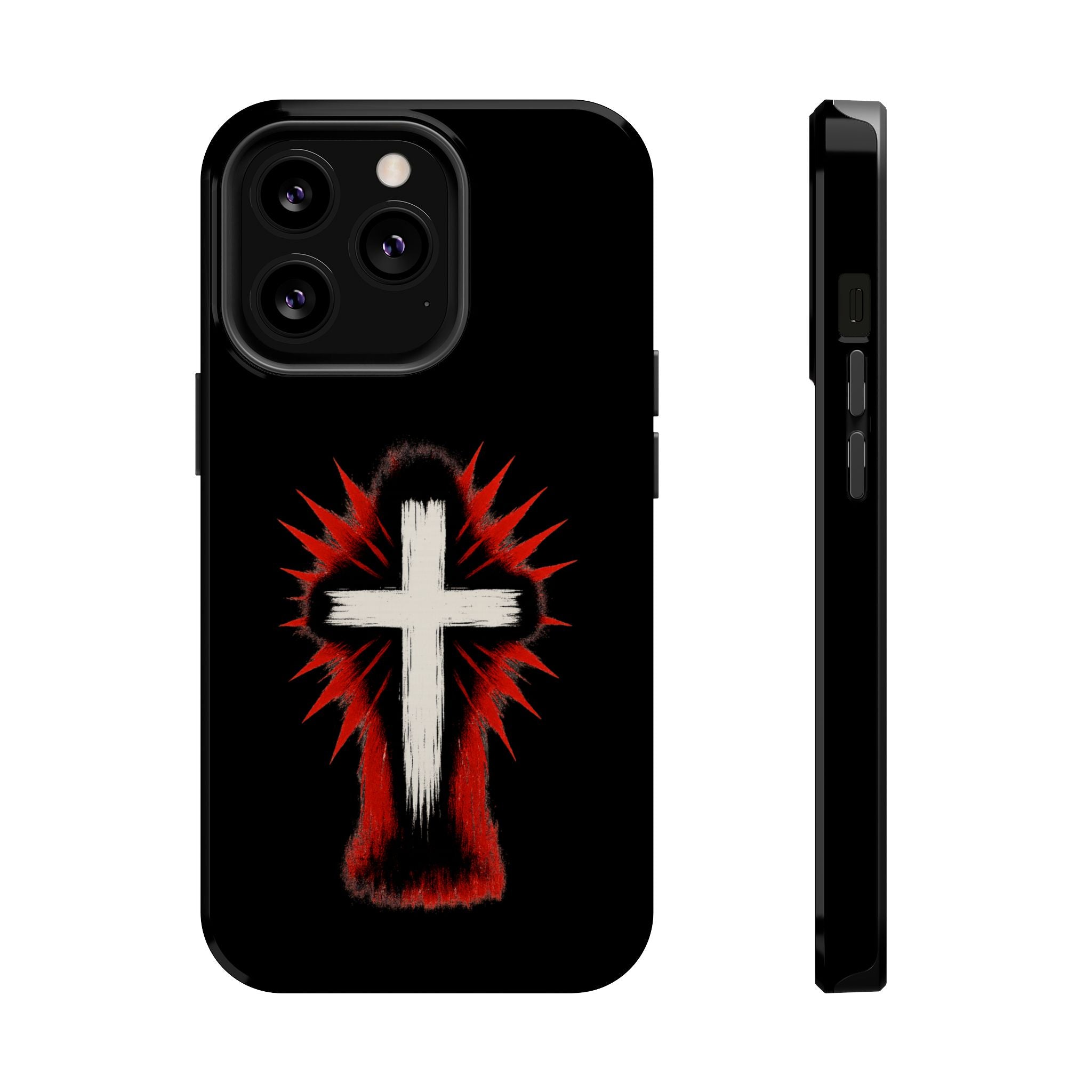 Crucifix Magnetic Impact Resistant Phone Case
