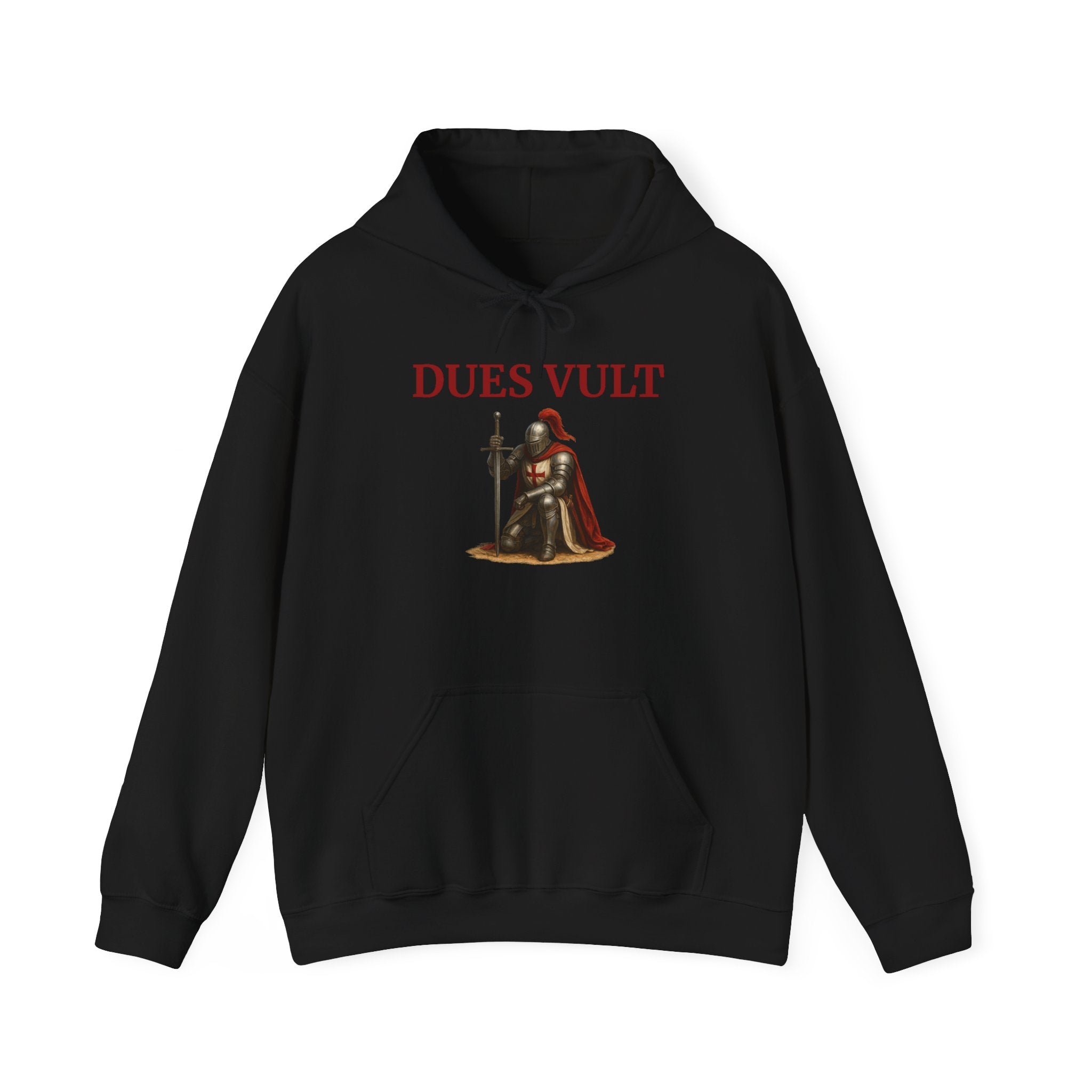 Medieval Knight Crusader Dues Vult Hoodie