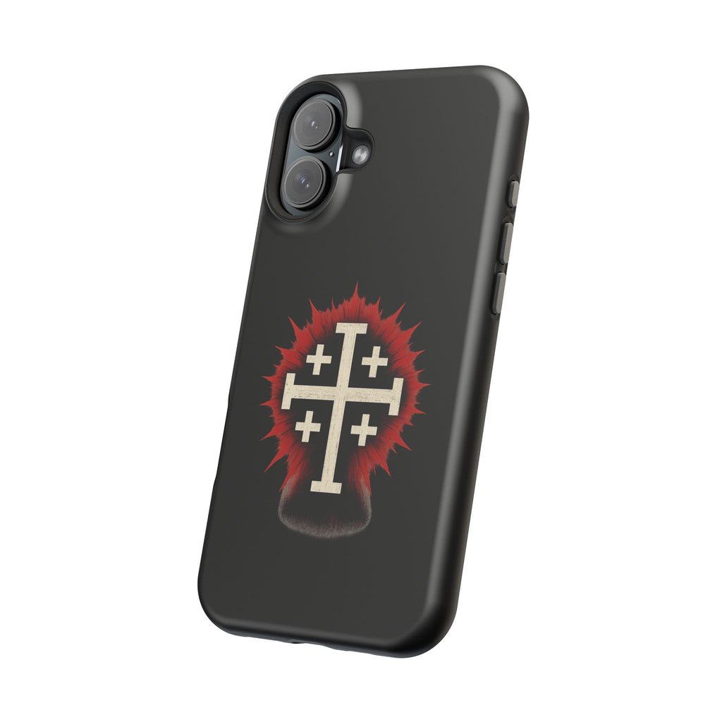 Cross Graphic Impact-Resistant Magnetic Phone Case