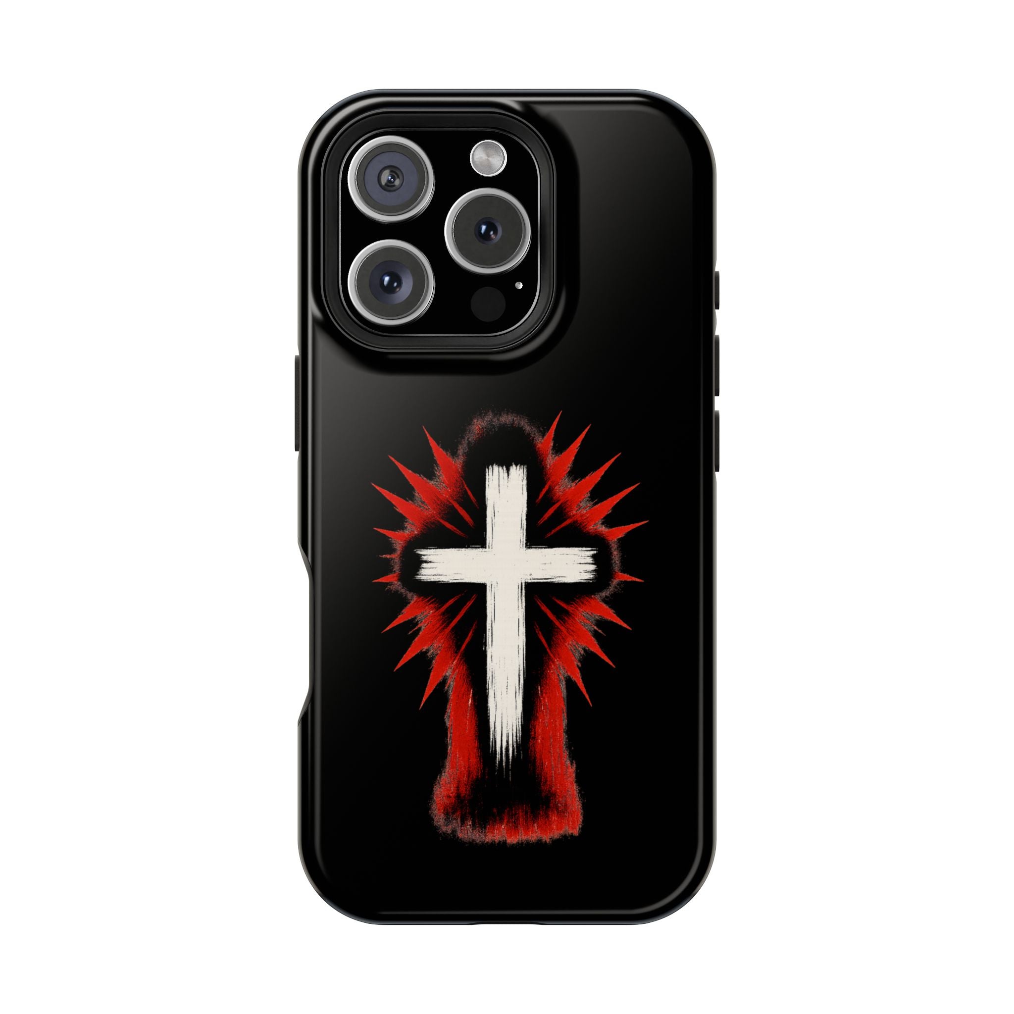 Crucifix Magnetic Impact Resistant Phone Case