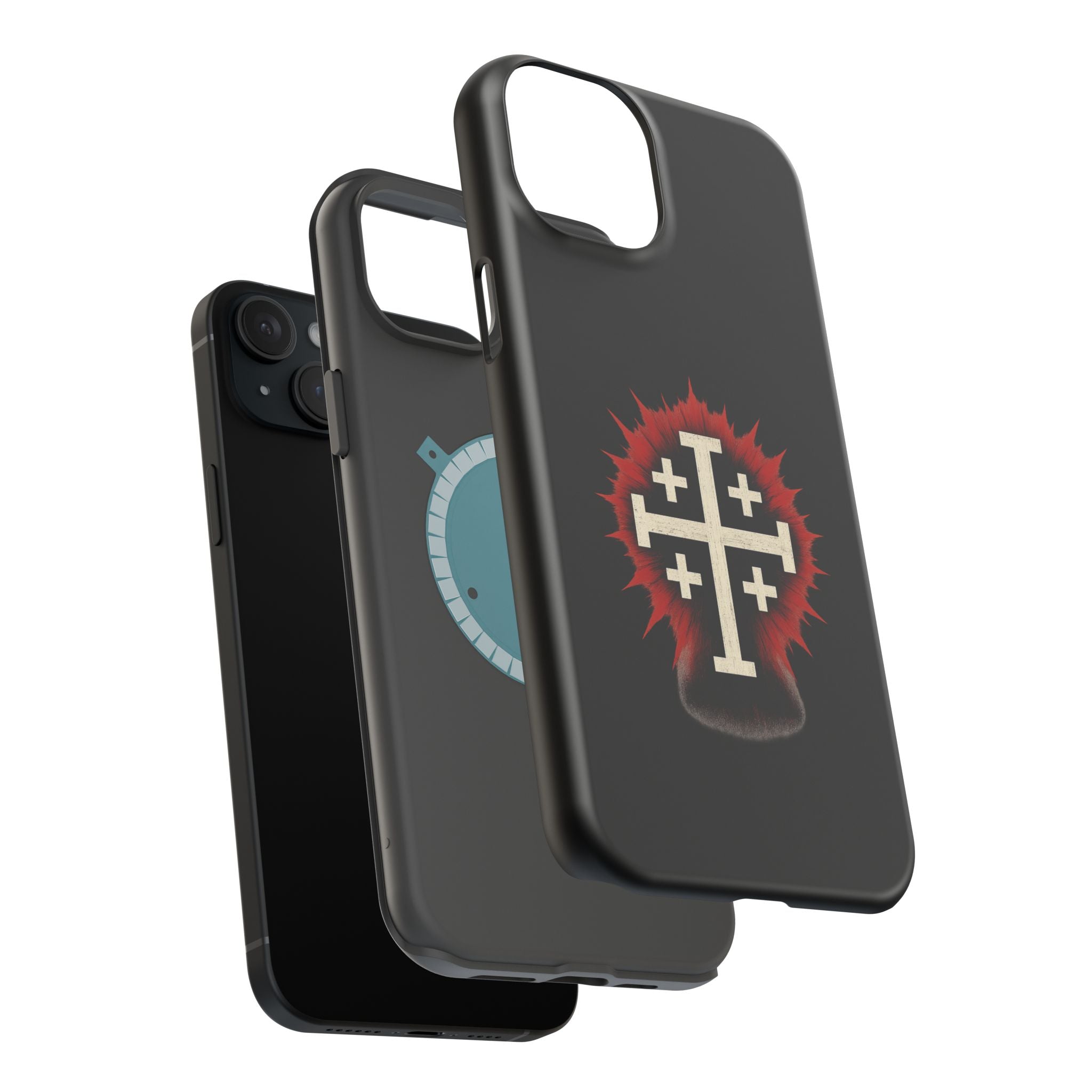 Cross Graphic Impact-Resistant Magnetic Phone Case