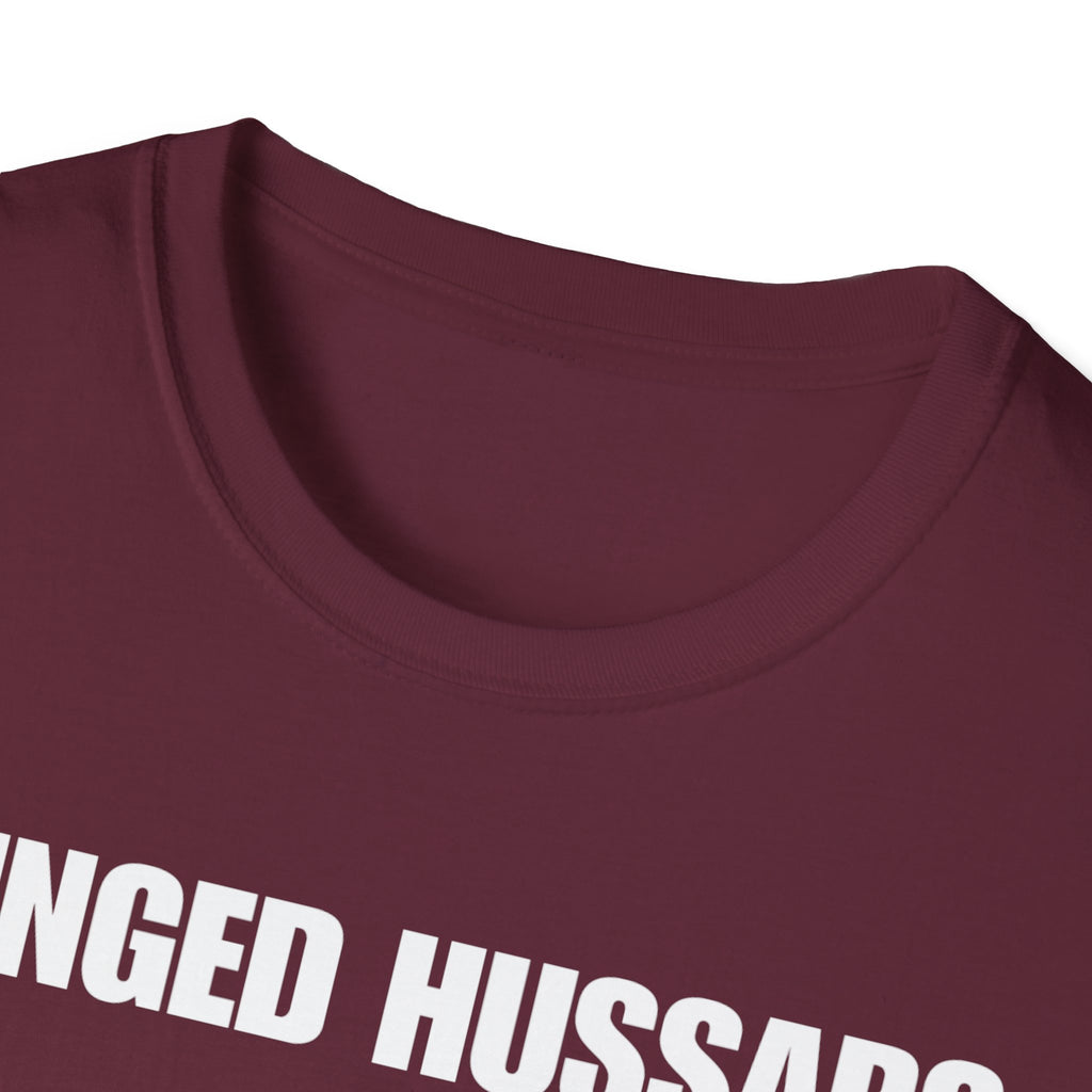 Winged Hussar White Design Softstyle Cotton T-Shirt