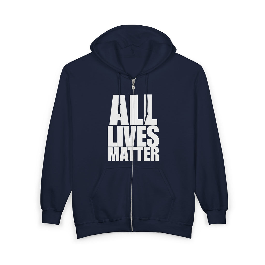 ALL LIVES MATTER Unisex Full Zip Up Hoodie