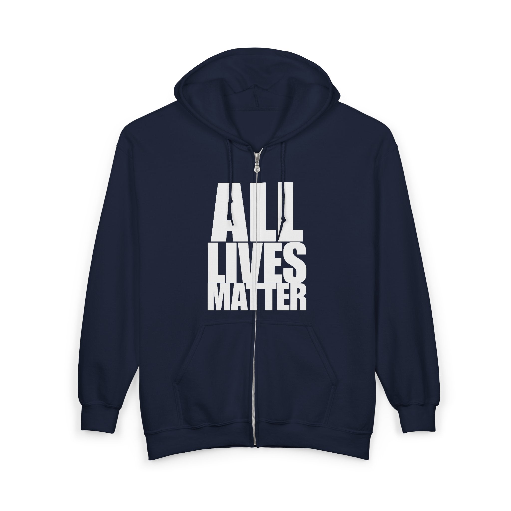 ALL LIVES MATTER Unisex Full Zip Up Hoodie