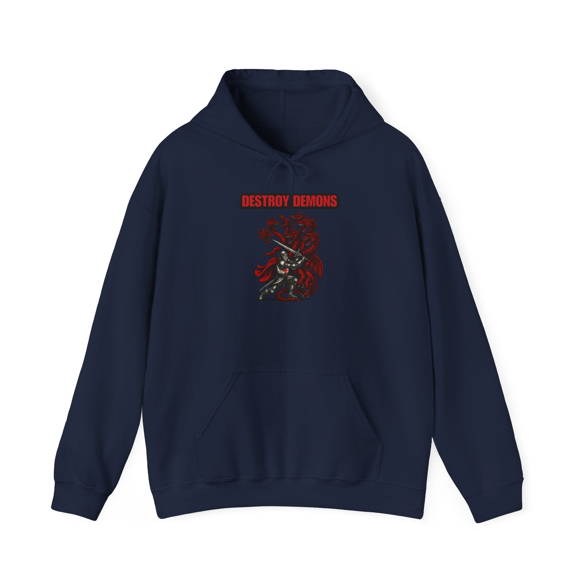 Destroy Demons Crusader Vs Great Red Dragon Hoodie Sweatshirt