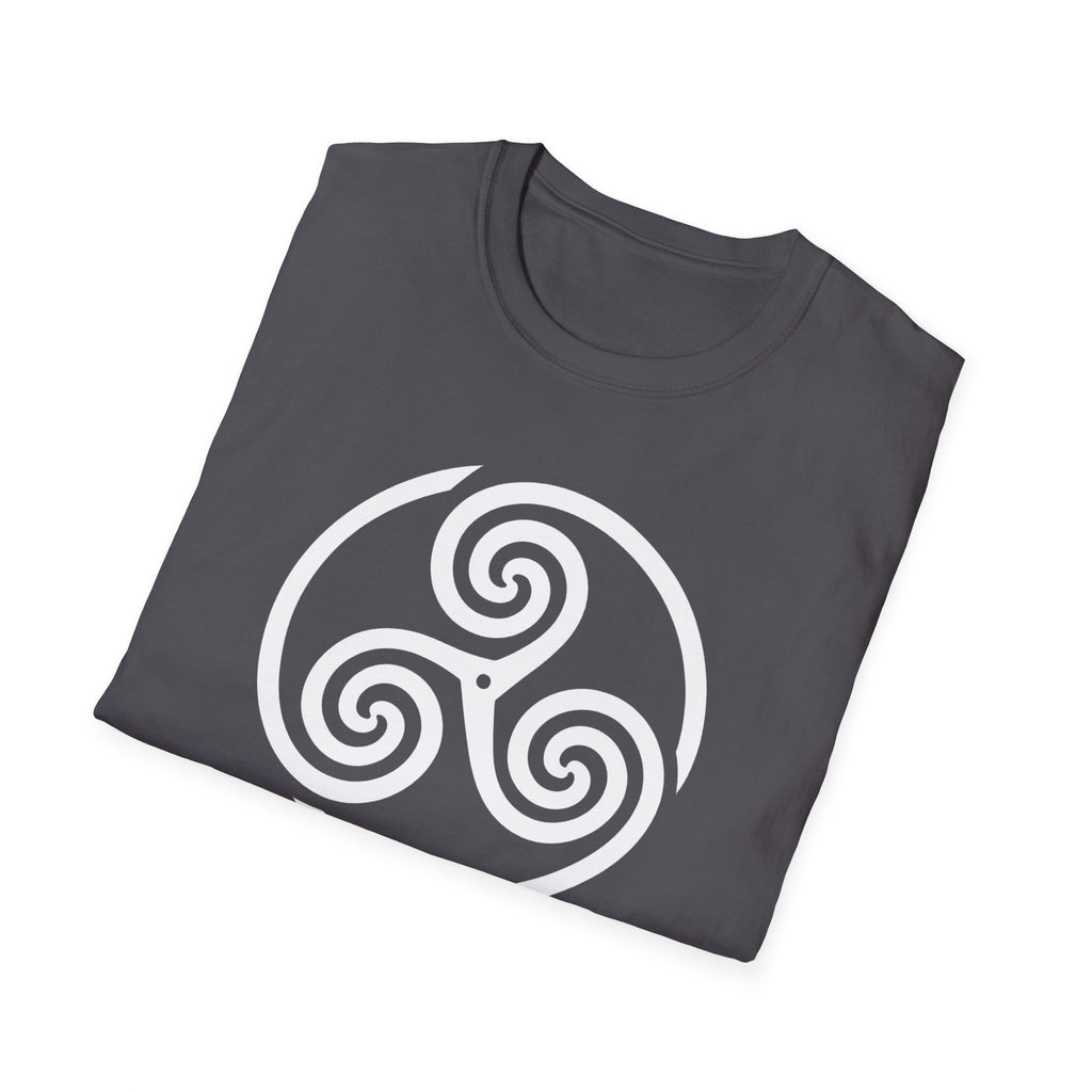 Celtic Spiral Triskele Symbol Alt Design White Unisex Tank Top