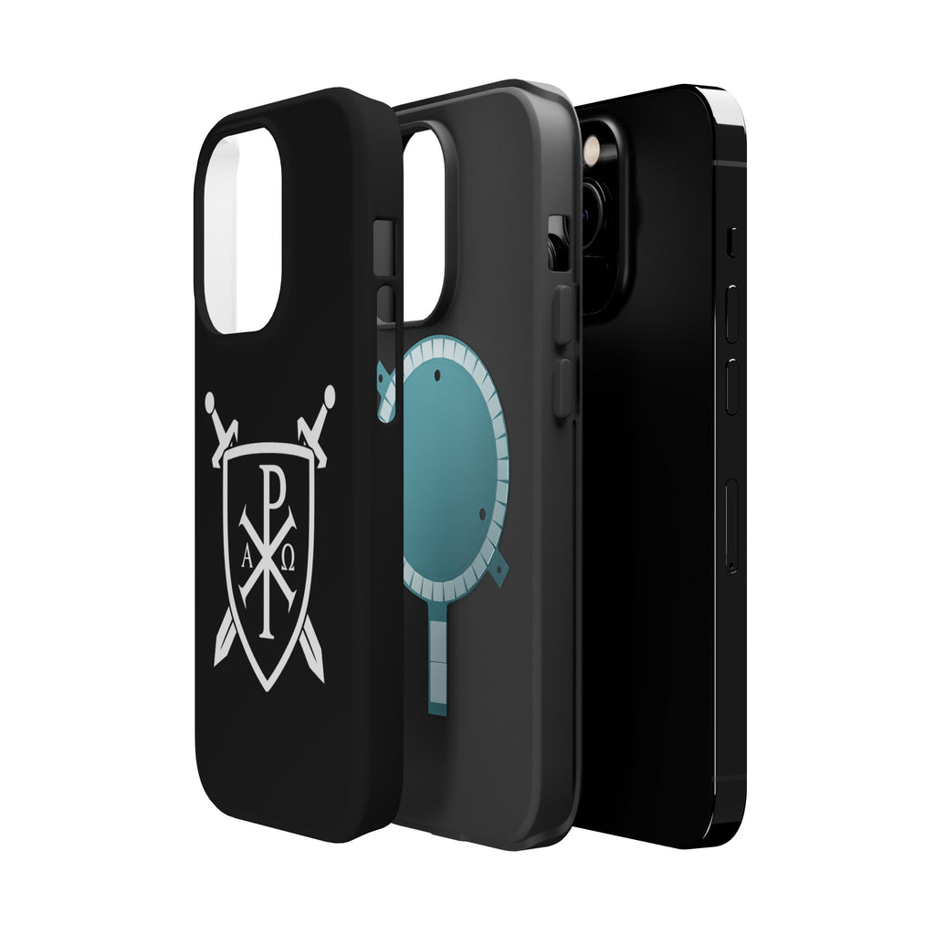 Swords and Shield Pi Chi Rho Graphic Design Magnetic Impact-Resistant Cases