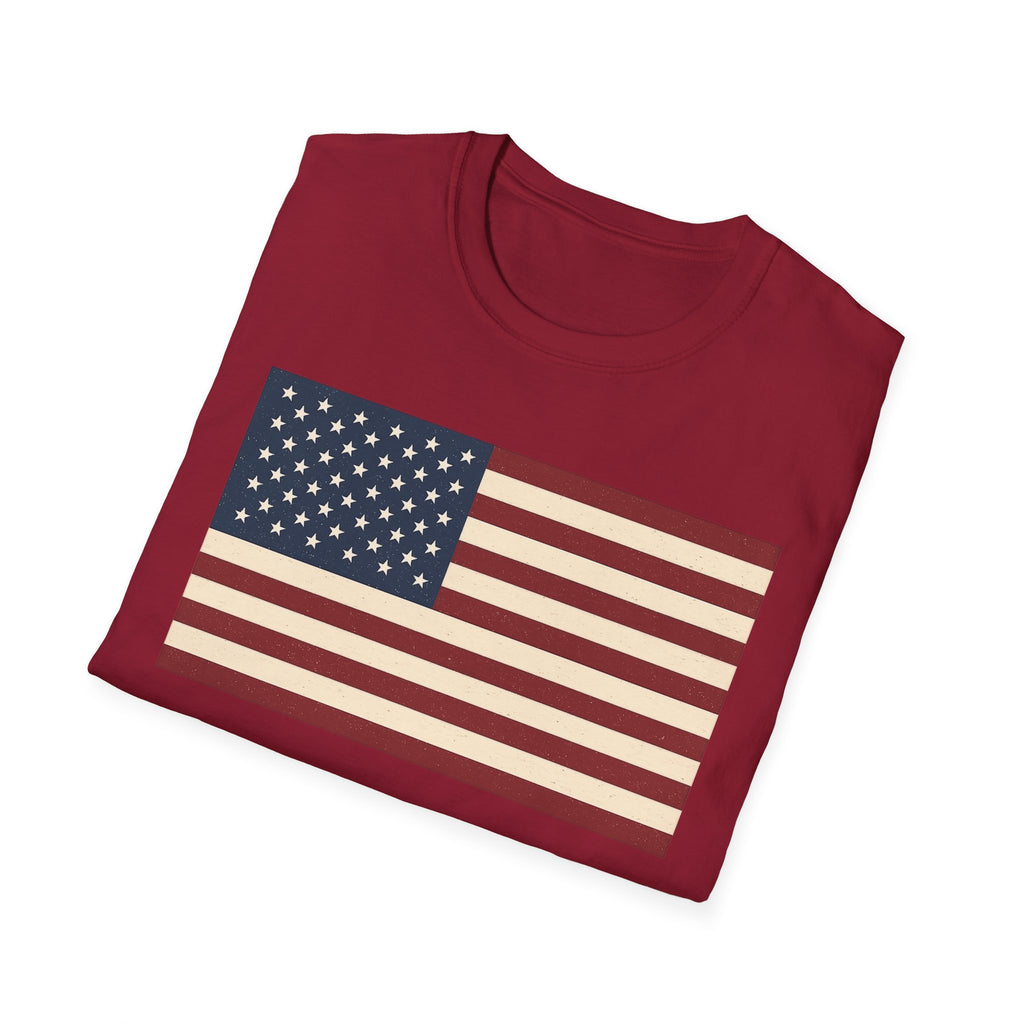 American Flag Softstyle Cotton Shirt T-Shirt
