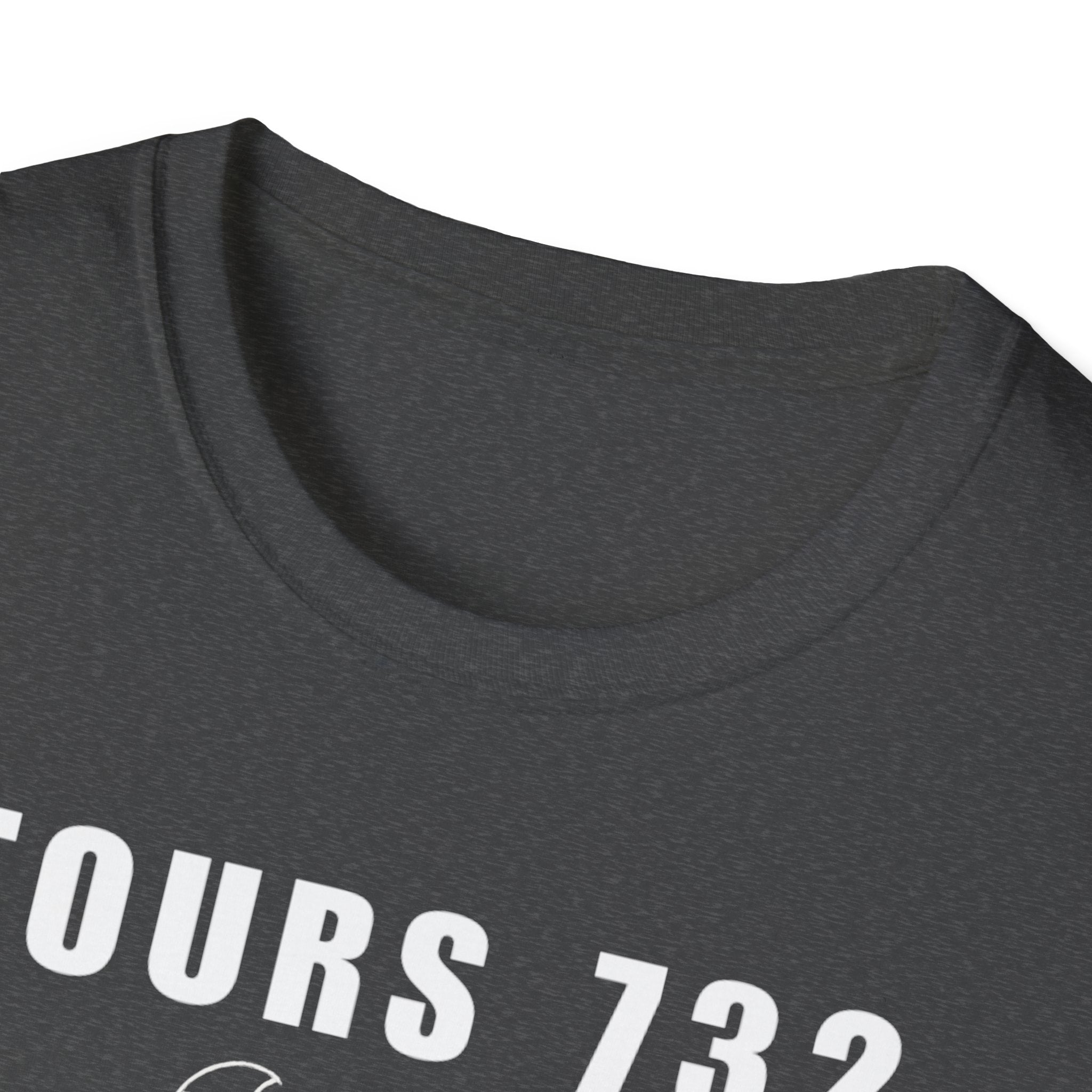 Tours 732 Charles "The Hammer" Martel "TOURS 732" Text Graphic Unisex Softstyle T-Shirt