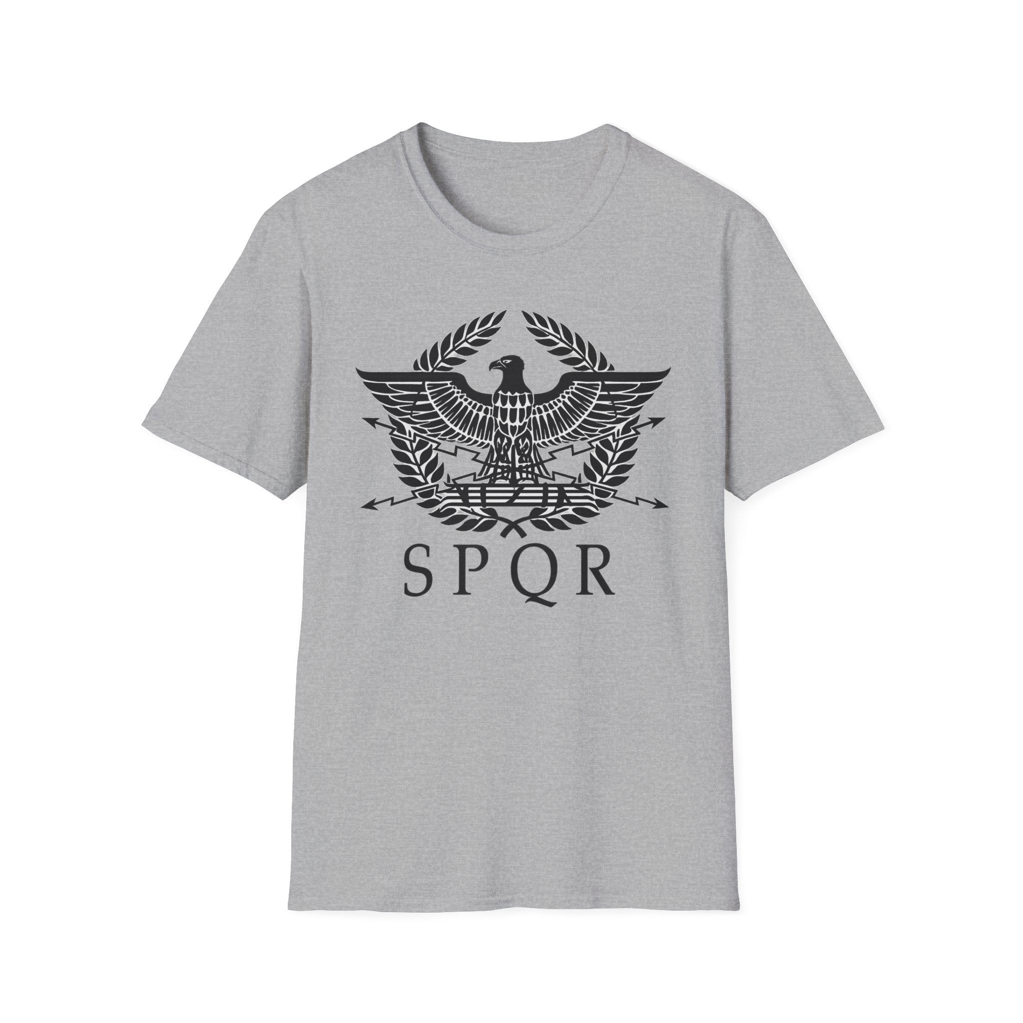 Roman Eagle SPQR Black Design Softstyle T-Shirt