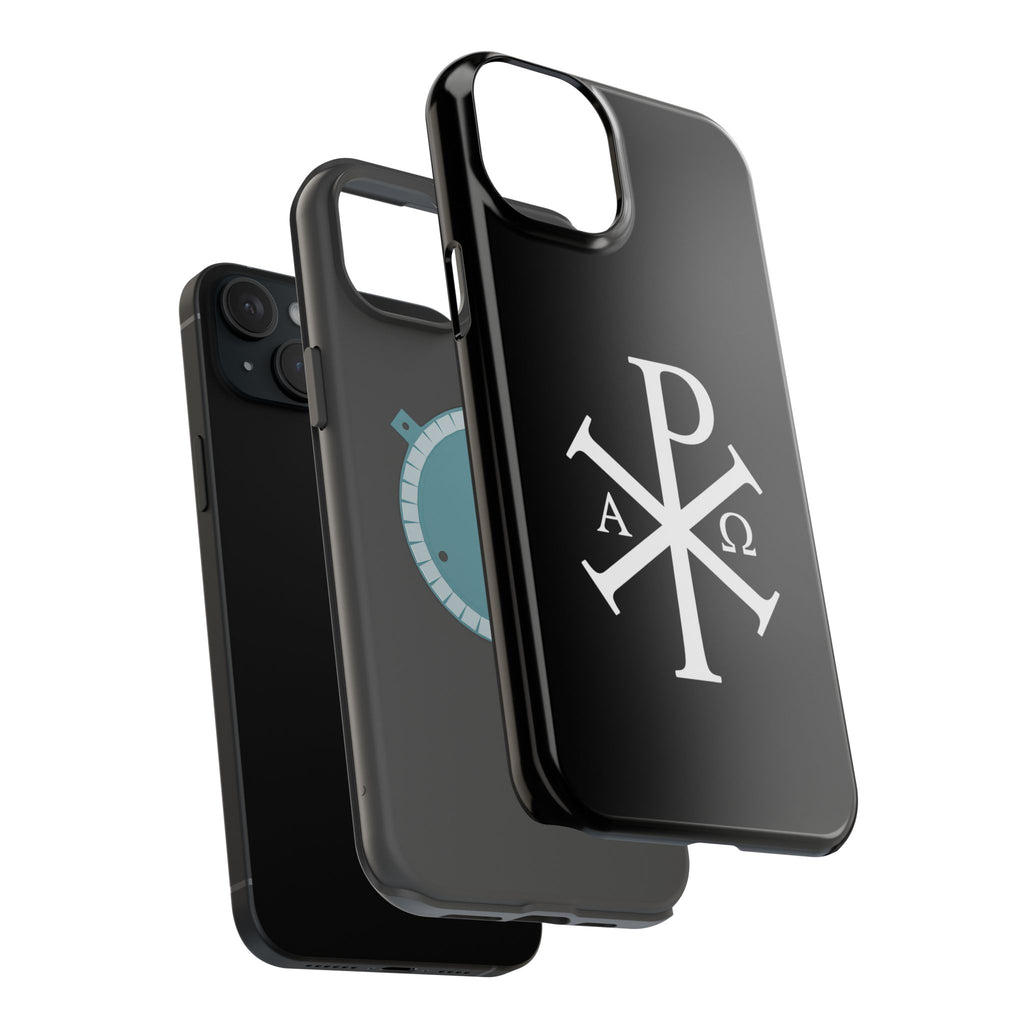 Pi Chi Rho White Design Magnetic Impact-Resistant Cases