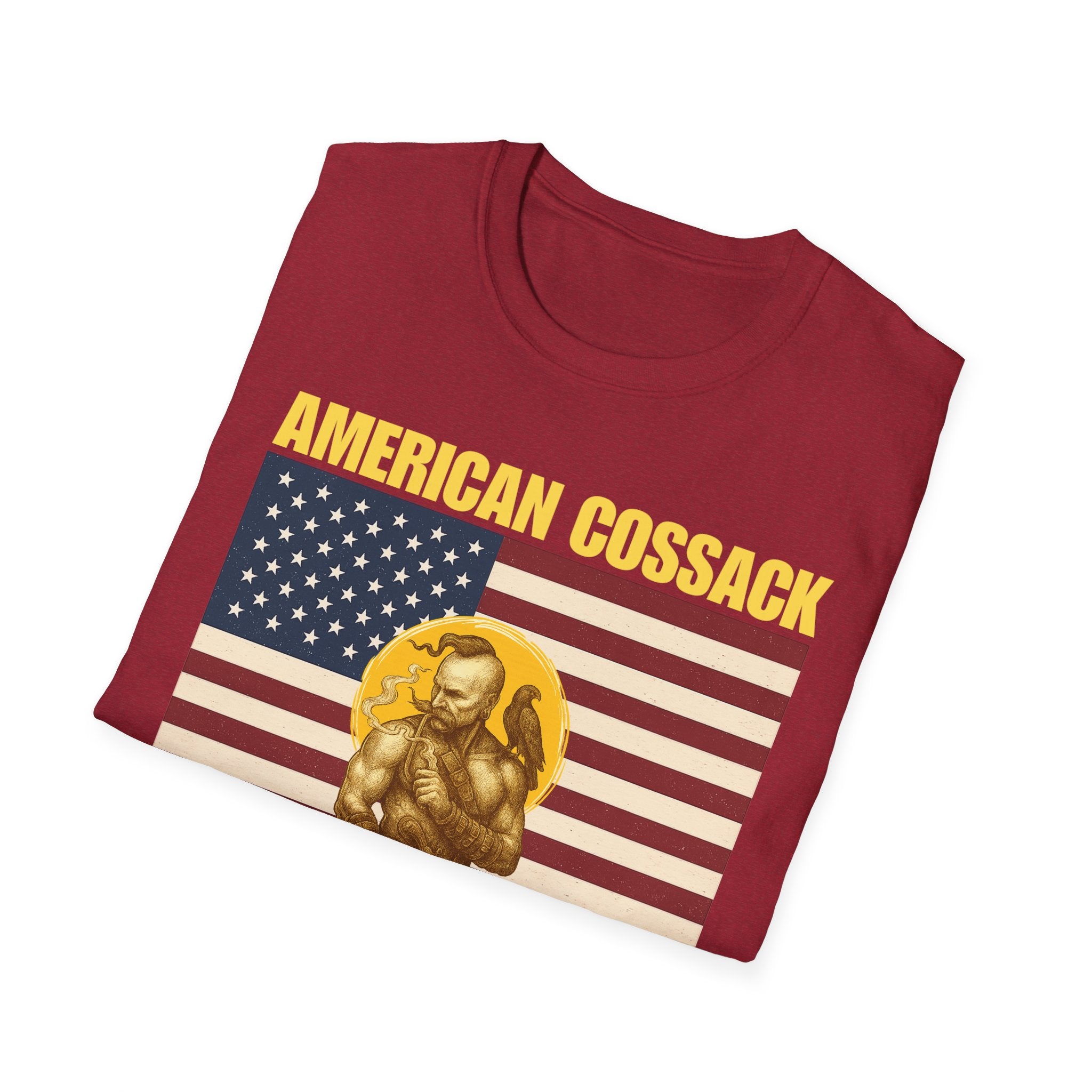 Patriotic American Cossack Alt Design Softstyle T-Shirt