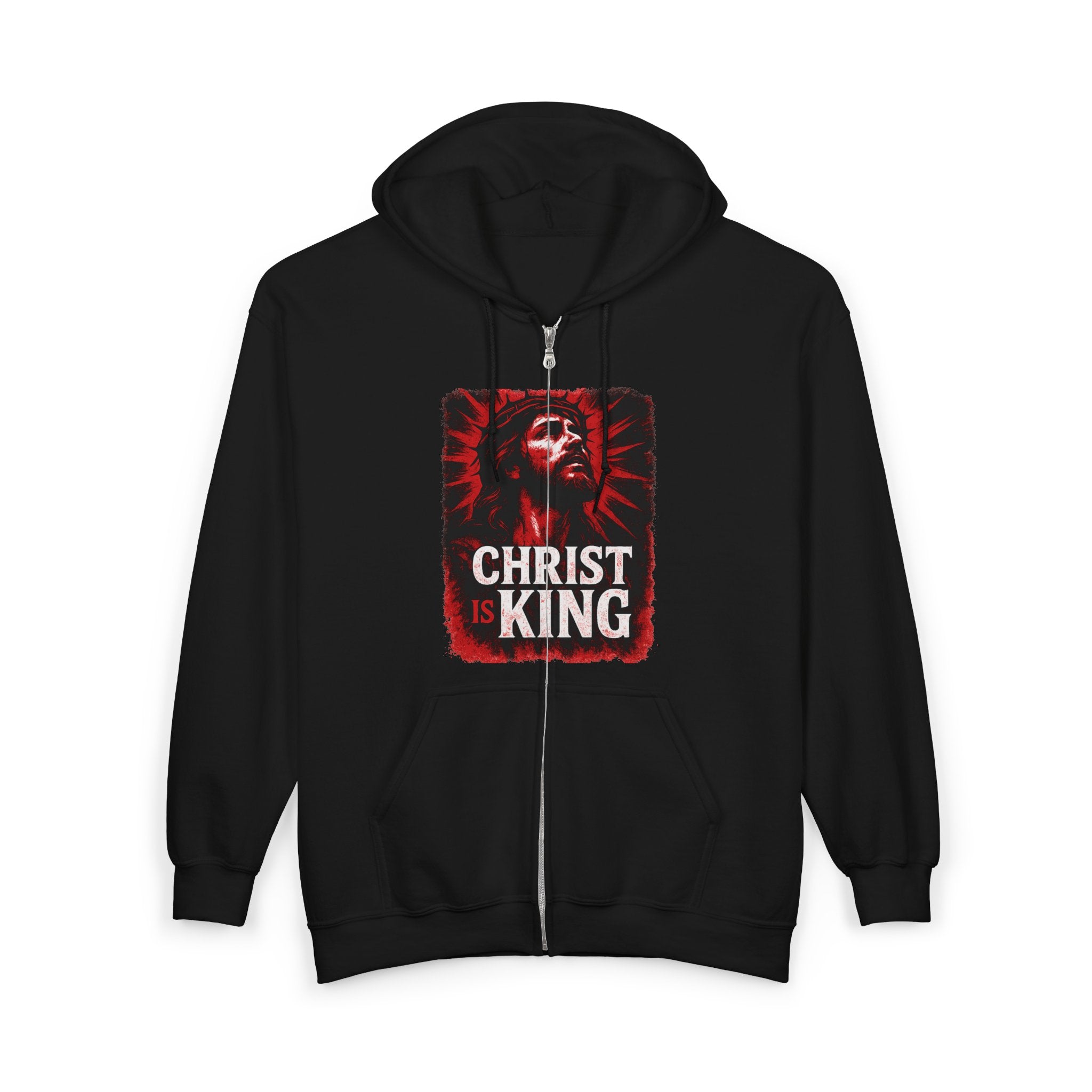 Christ is King Zip-Up Hoodie, Christ is King Zip-Up Sweatshirt