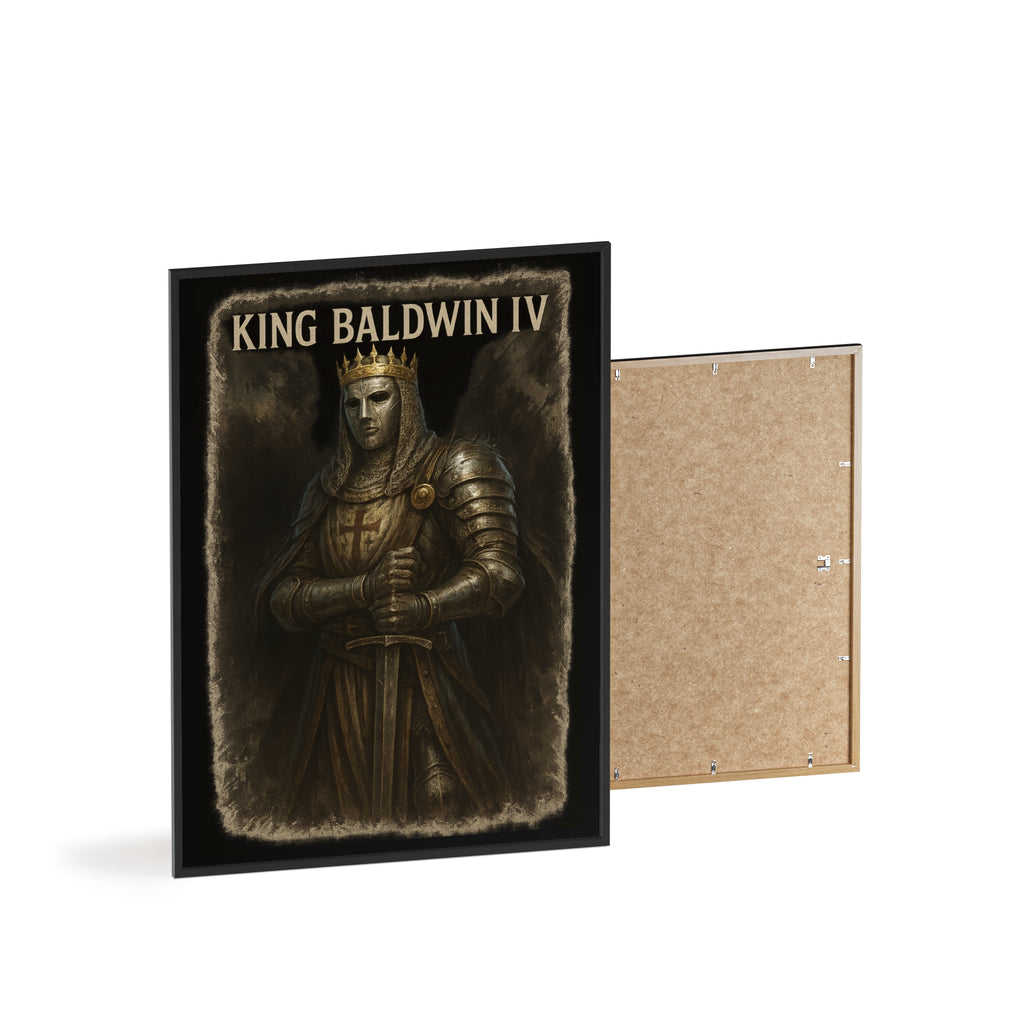 Medieval King Baldwin IV Framed Poster