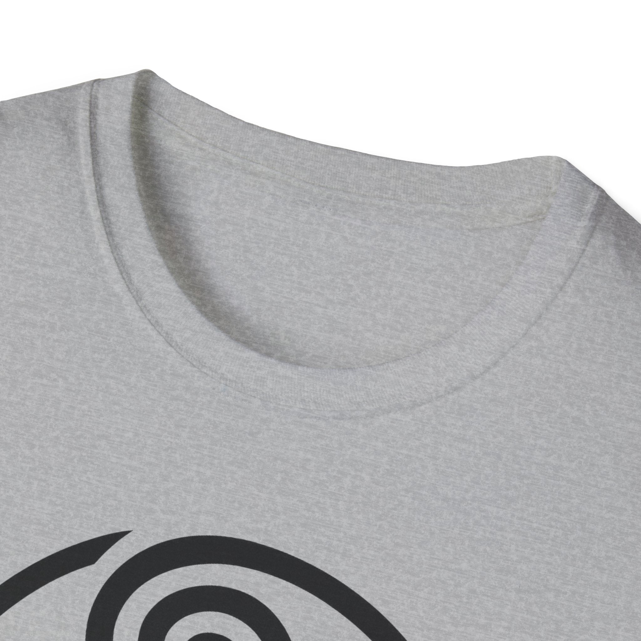 Celtic Spiral Triskele Symbol Alt Black Design Softstyle T-Shirt