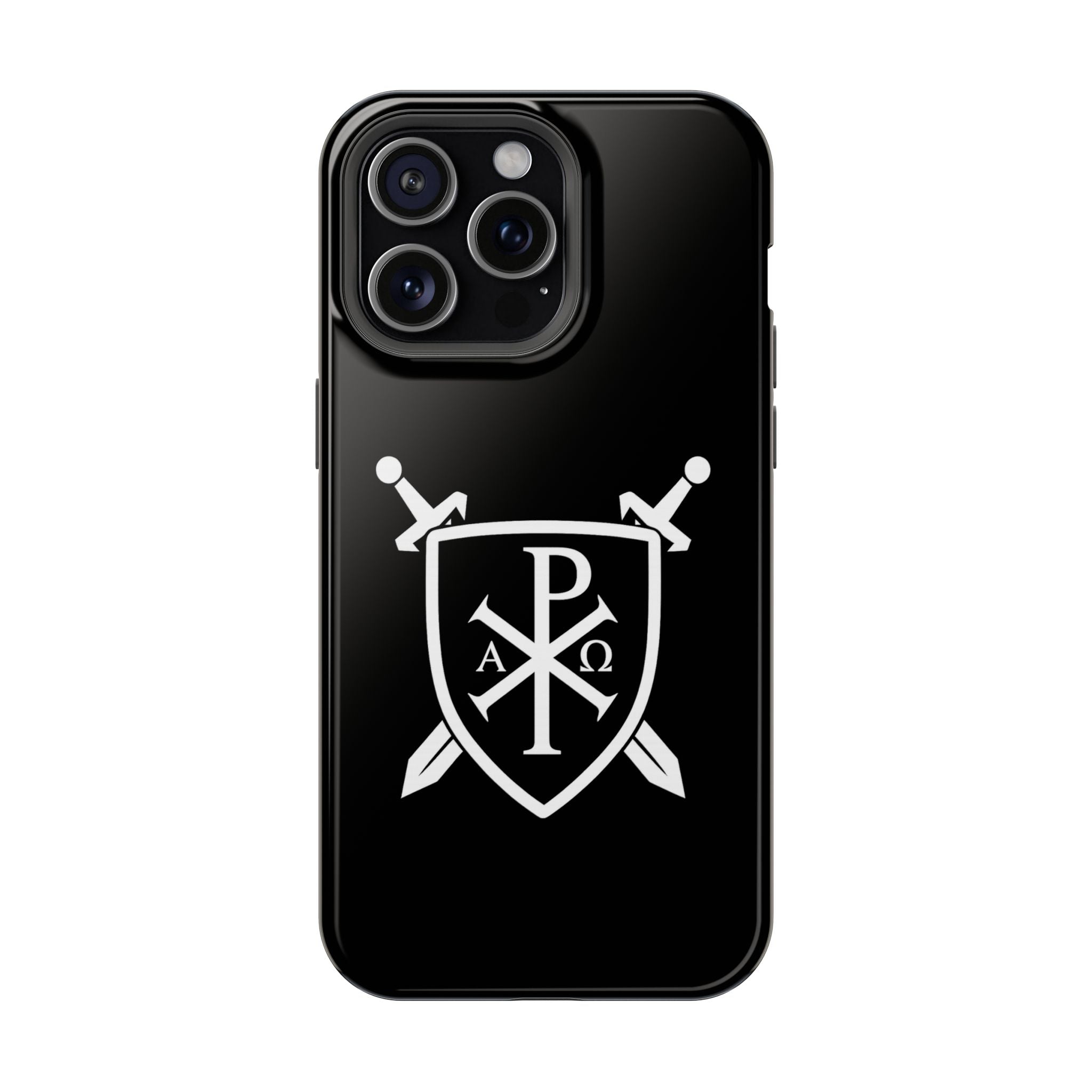 Swords and Shield Pi Chi Rho Graphic Design Magnetic Impact-Resistant Cases