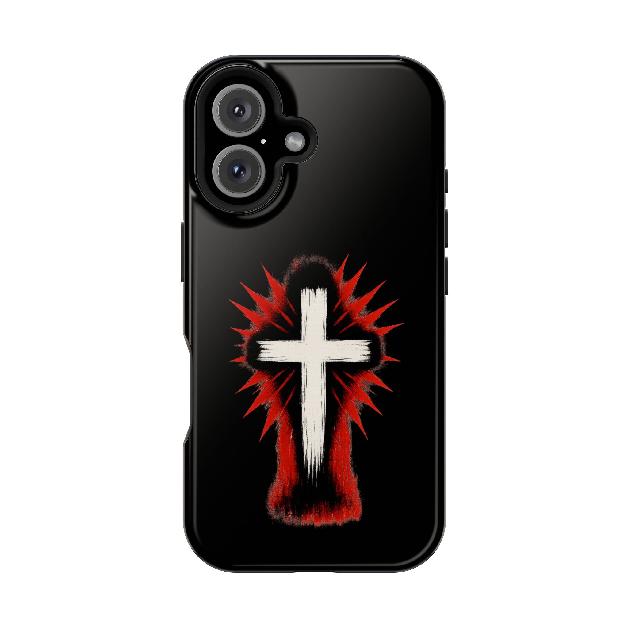 Crucifix Magnetic Impact Resistant Phone Case
