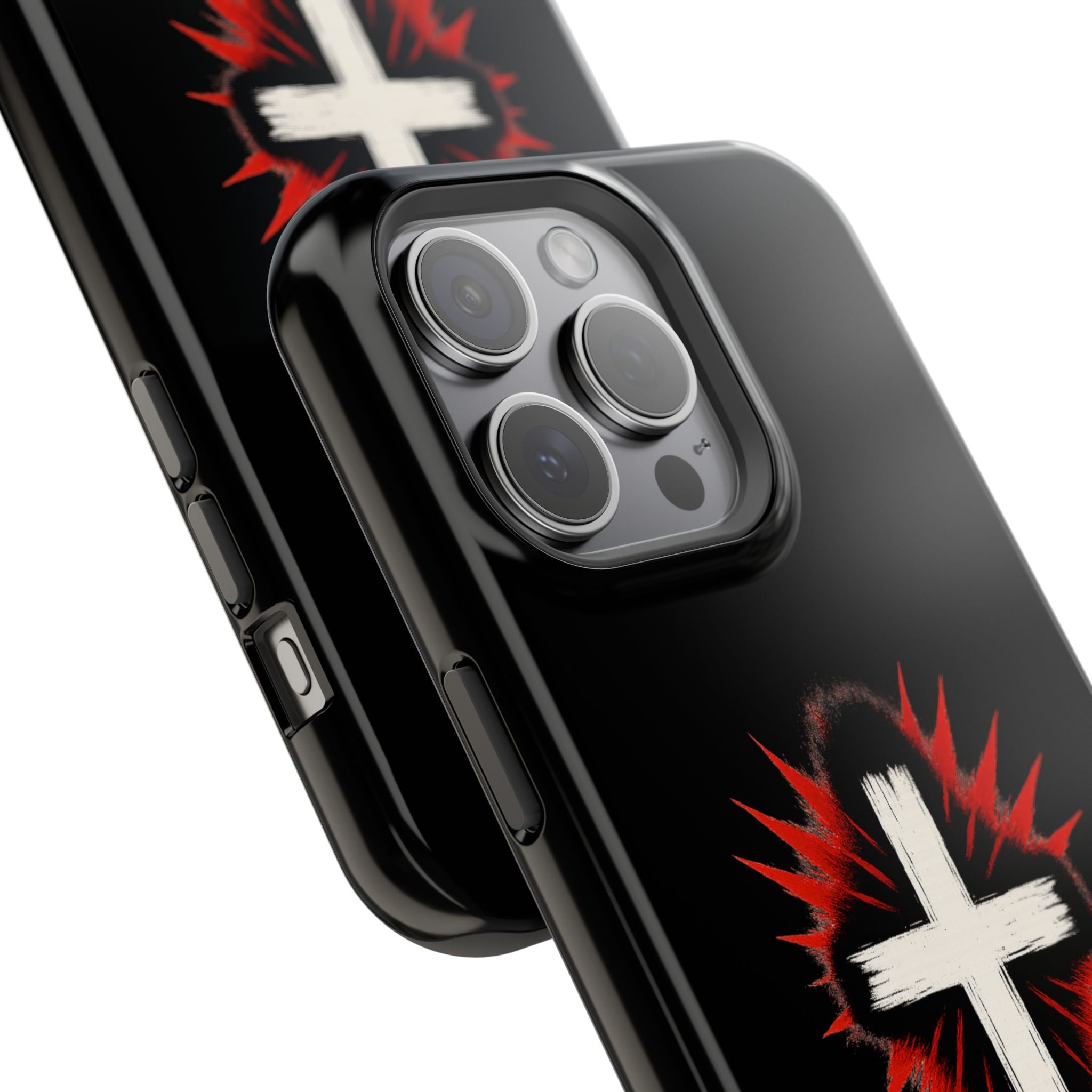 Crucifix Magnetic Impact Resistant Phone Case