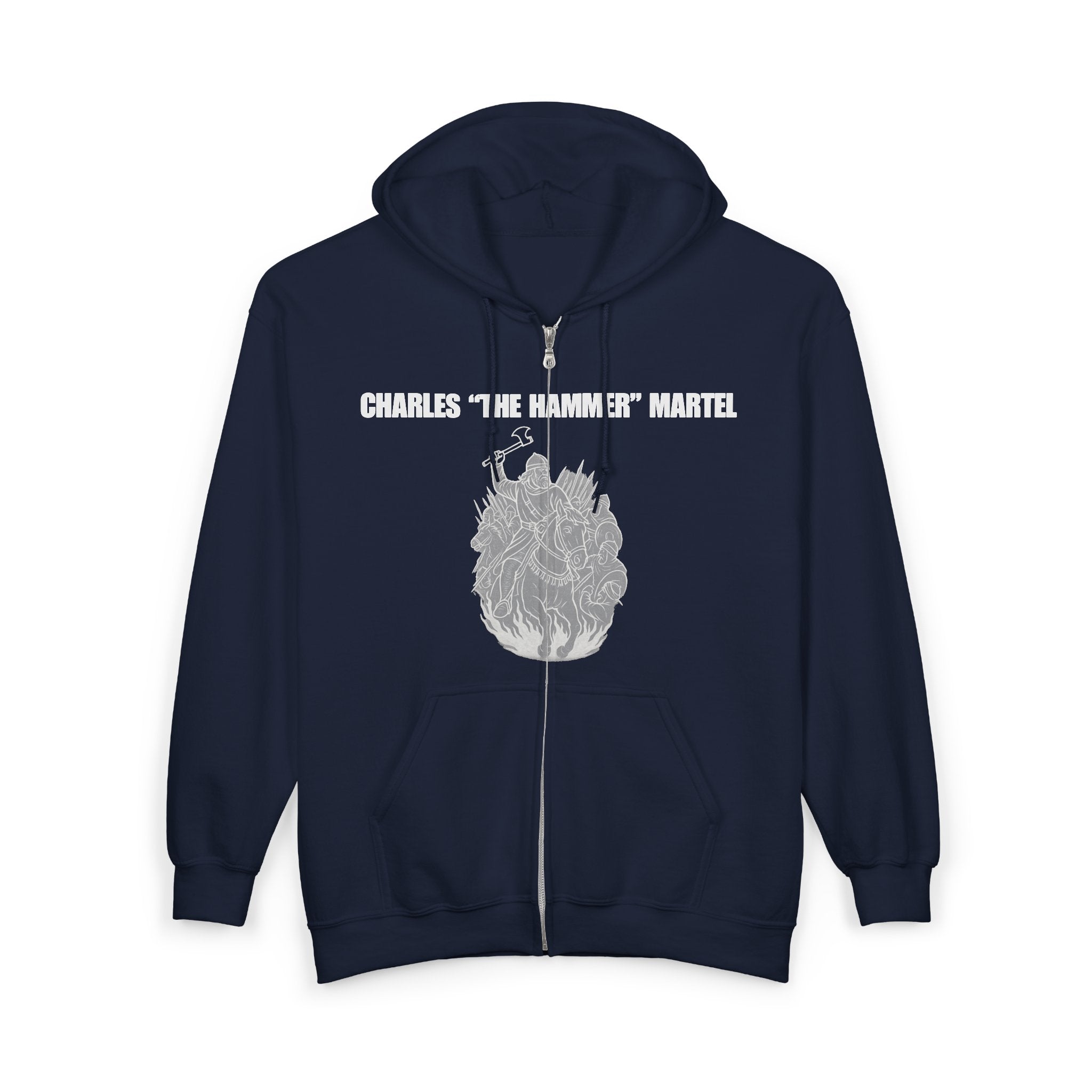 Charles "The Hammer" Martel Zip Up Hoodie Sweatshirt