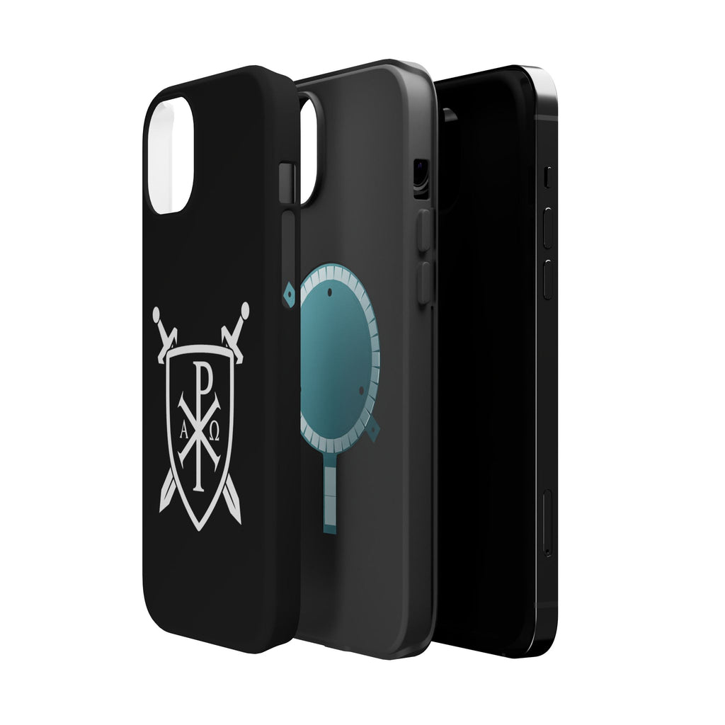 Swords and Shield Pi Chi Rho Graphic Design Magnetic Impact-Resistant Cases